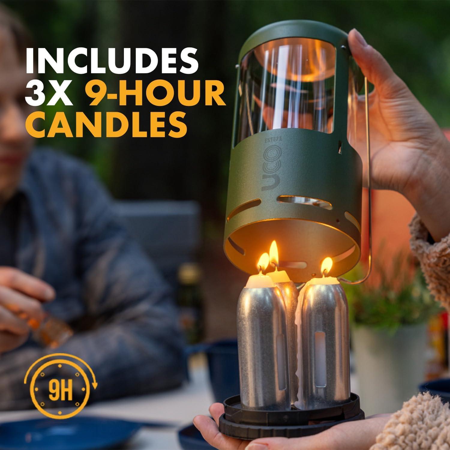 UCO Candlelier Candle Lantern, Powder Coated-Forest