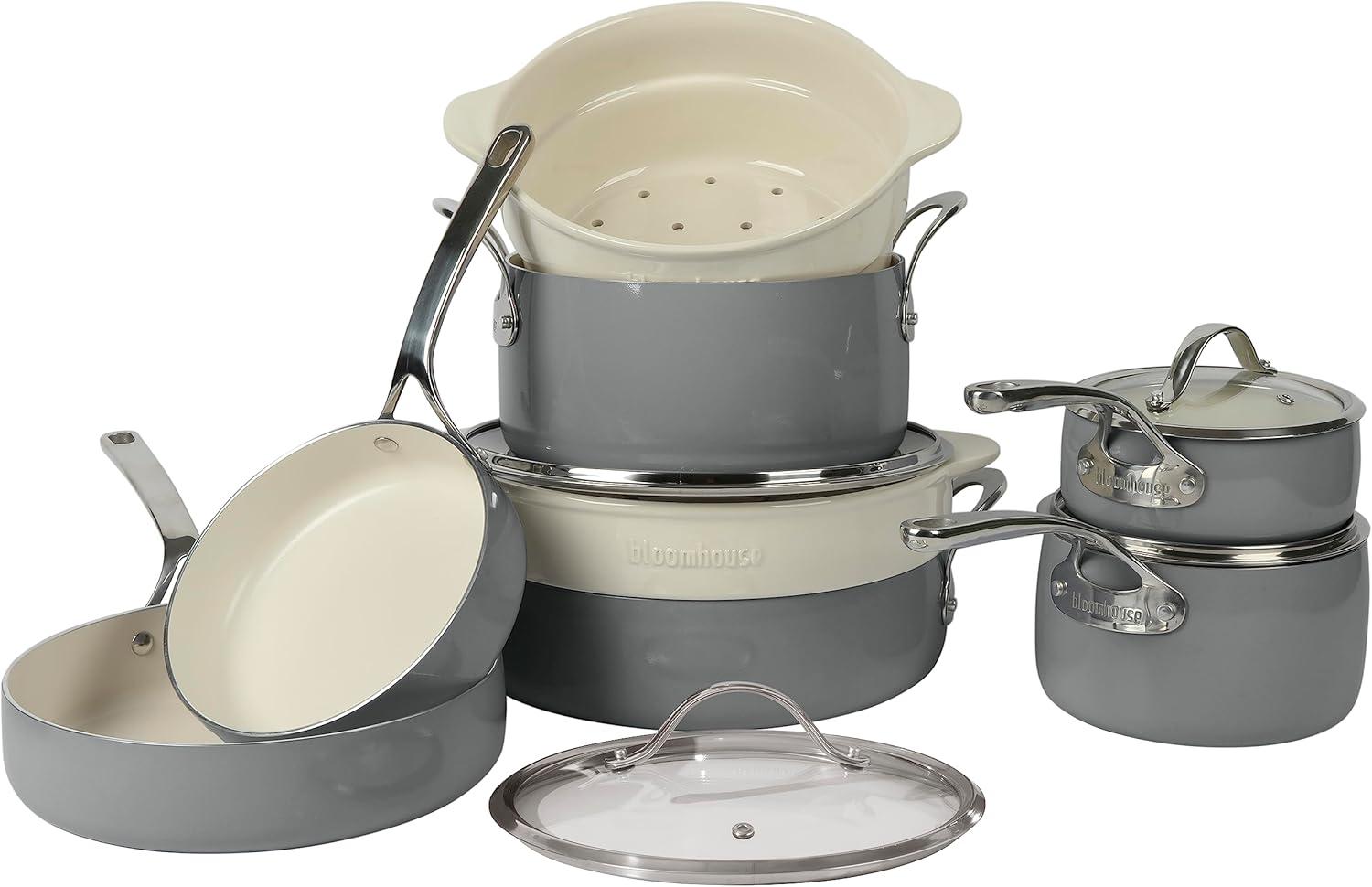 12 - Piece Non-Stick Aluminum Cookware Set