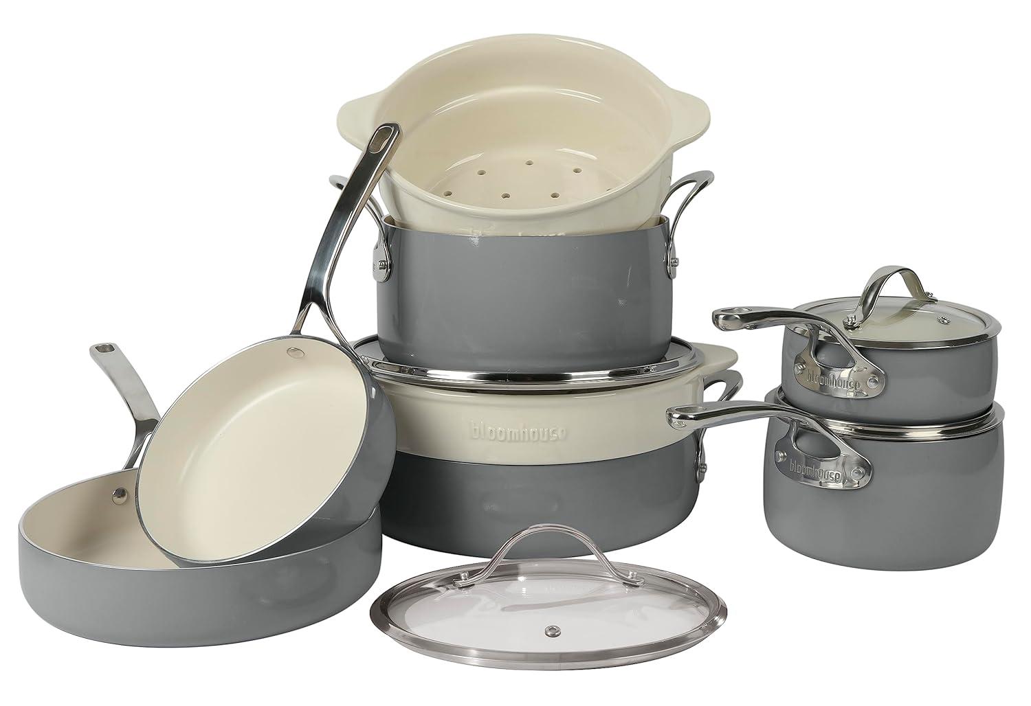 12 - Piece Non-Stick Aluminum Cookware Set