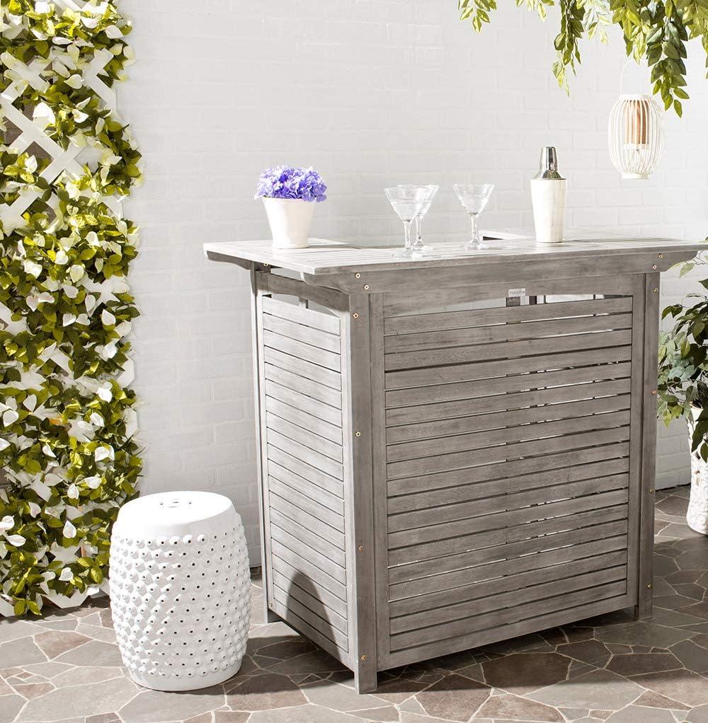 Monterey Patio Outdoor Bar Table - Natural - Safavieh