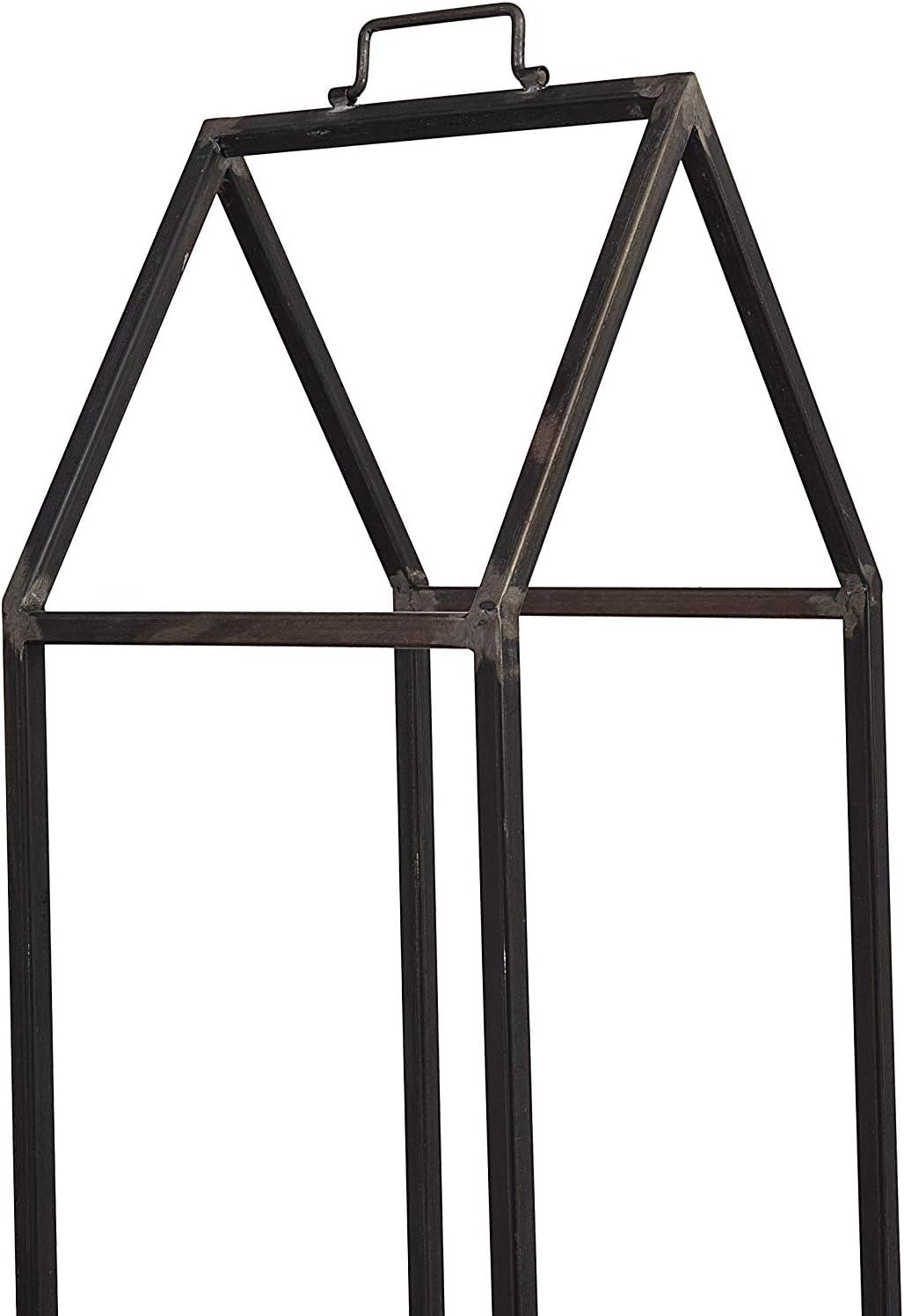 Metal House Shaped Fire Wood Holder 18" x 19" - Storied Home