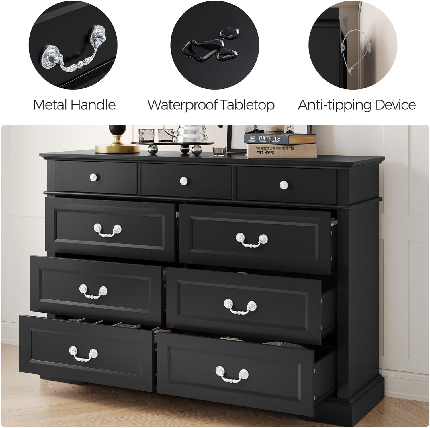 August Grove® Dugazon Wood Bedroom Dresser Farmhouse Drawer Chest