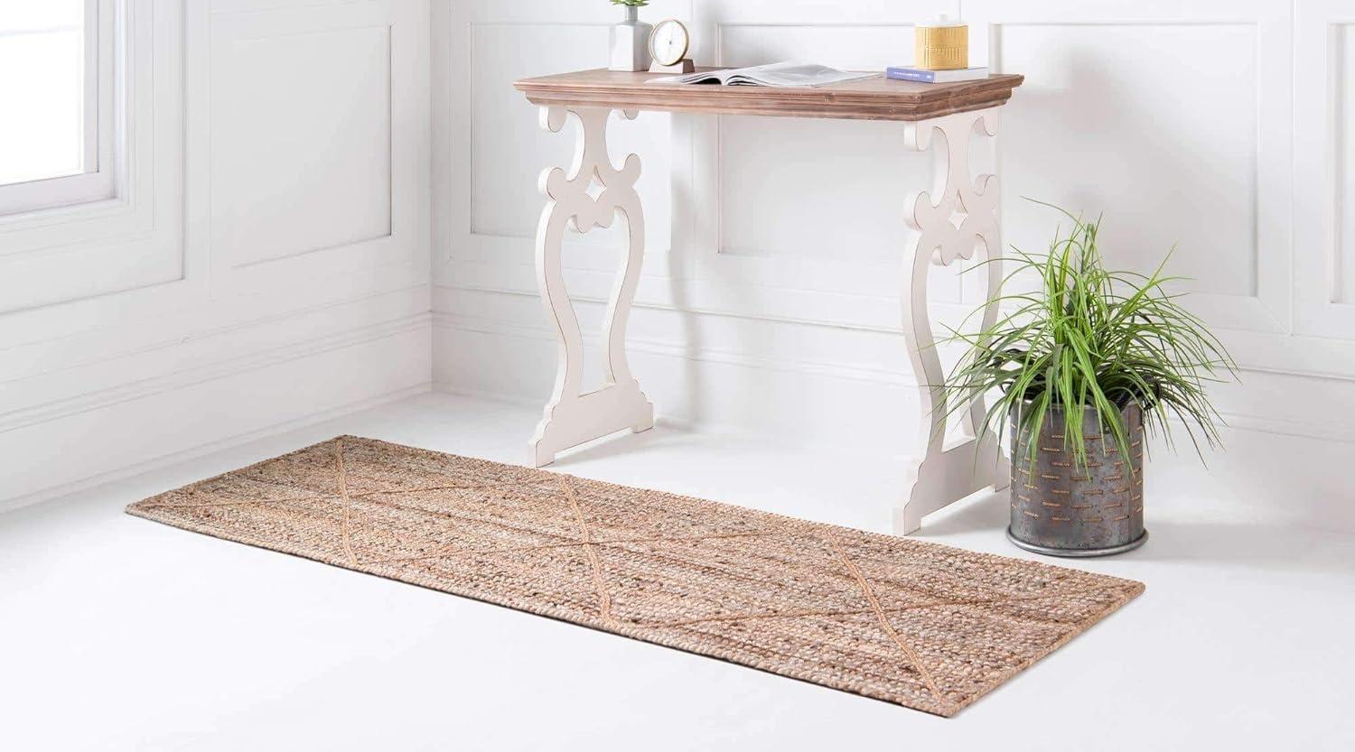 Unique Loom Braided Jute Area Rug