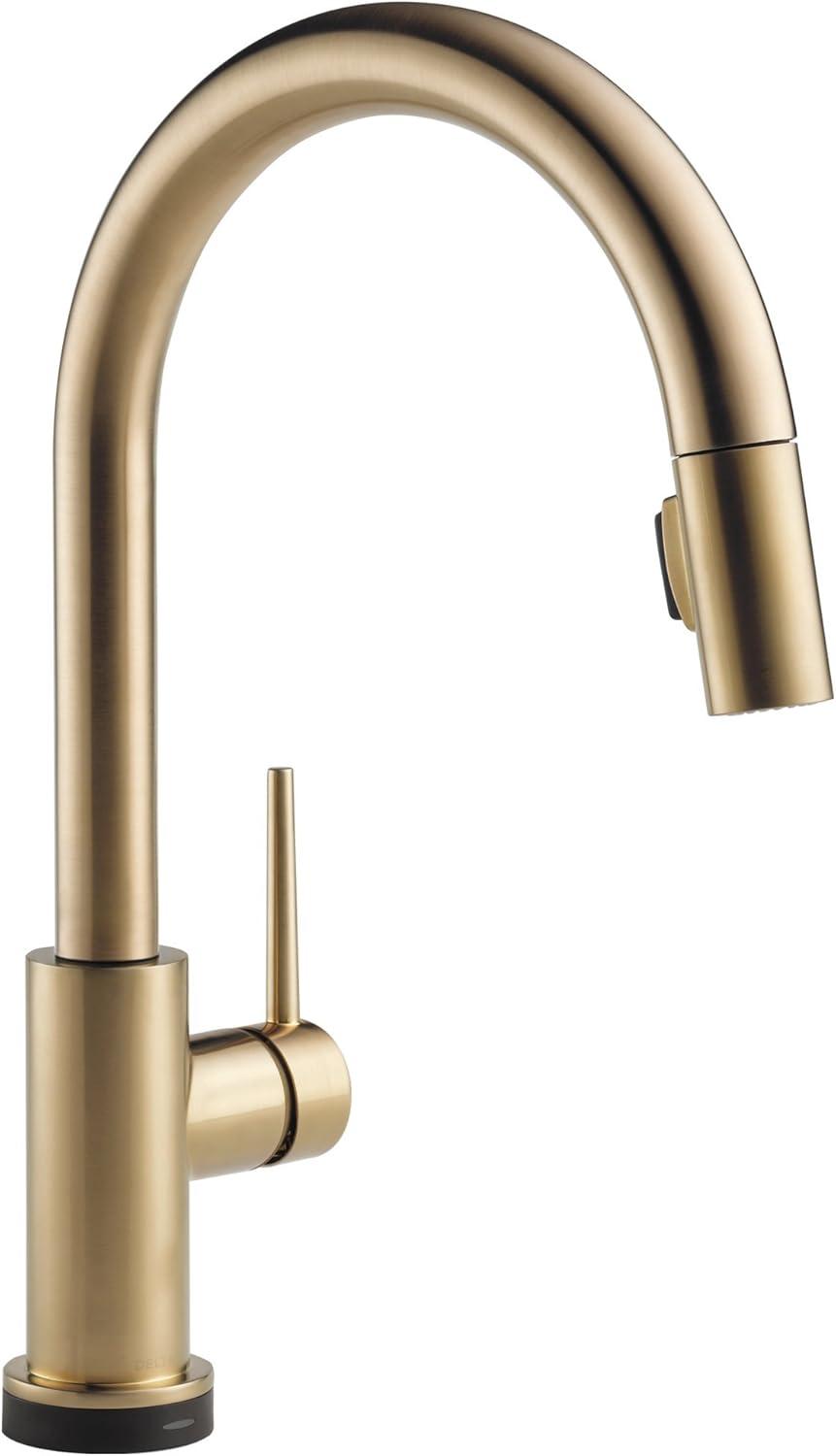 Modern Elegance Touch-Control Bronze Kitchen Sink Faucet with Pull-out Spray