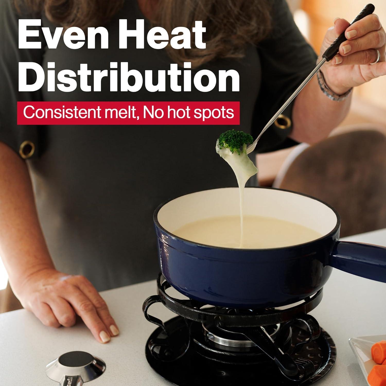 Swissmar Lugano 9 Piece Cast Iron Fondue Set