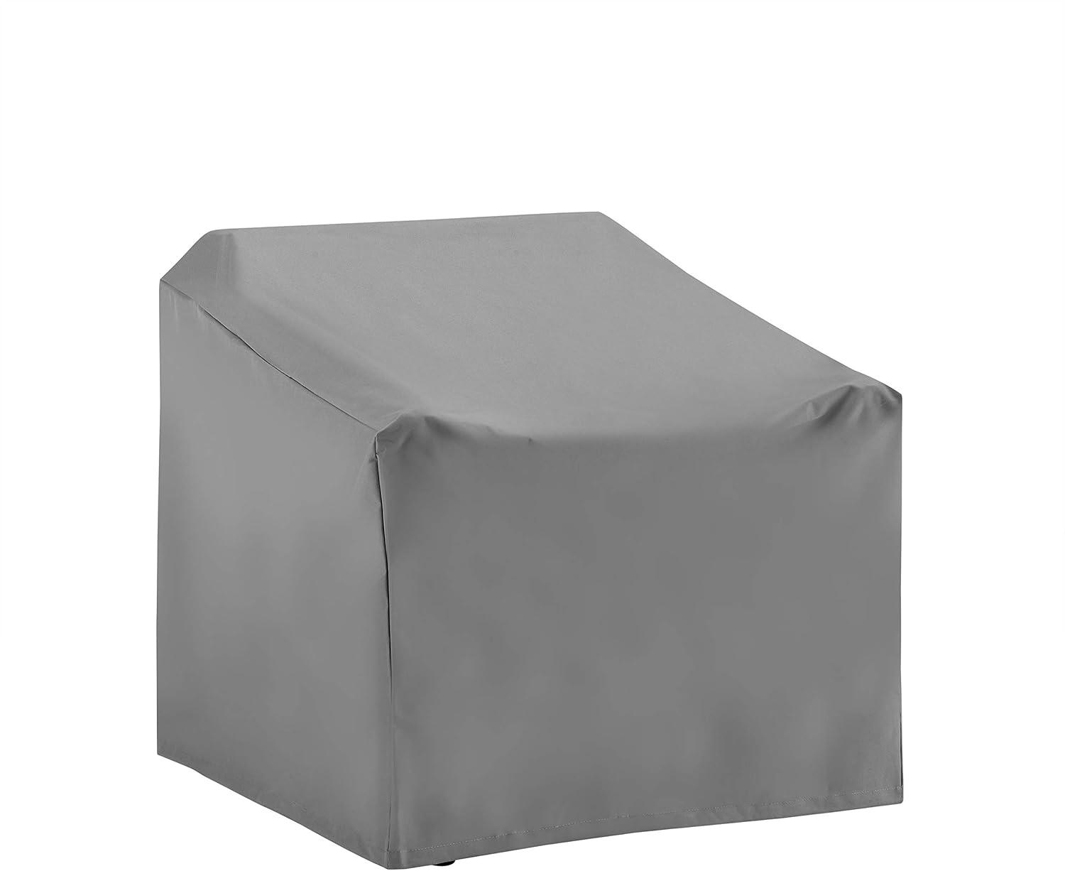 Gray Heavy-Duty Vinyl Outdoor Patio Chair Cover