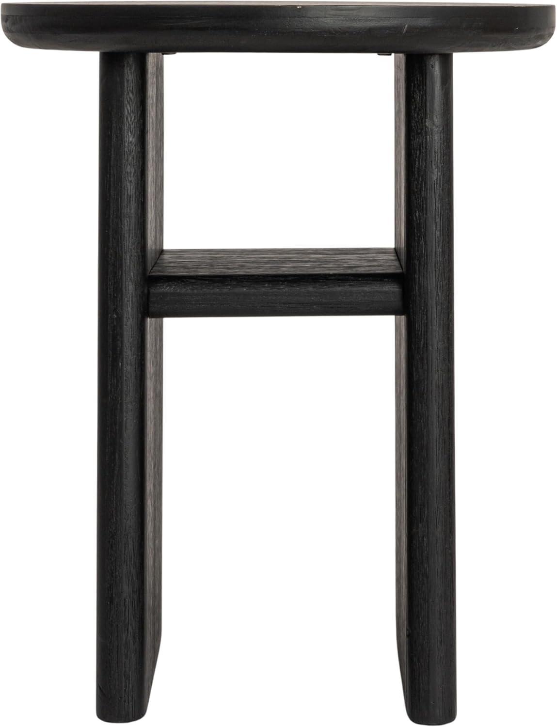 Storied Home Firwood Side Table Black