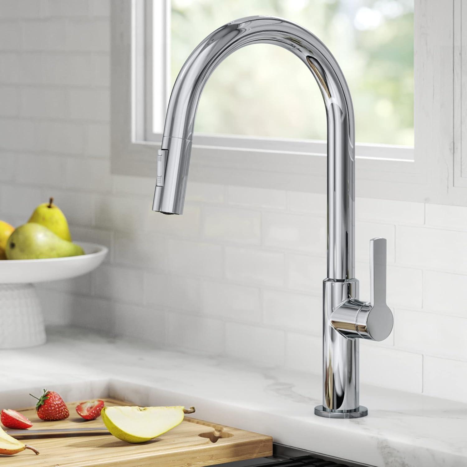 KRAUS Oletto Single Handle Pull Down Kitchen Faucet