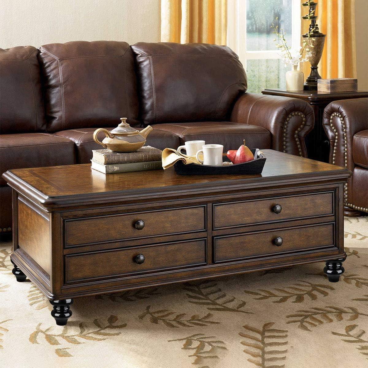 Wood Furniture Legs-Round Couch Legs, Sofa Legs Set of 4,Couch Legs Replacement,for Chair Legs Dresser Legs Cabinet Legs(6 inch Wood Color)