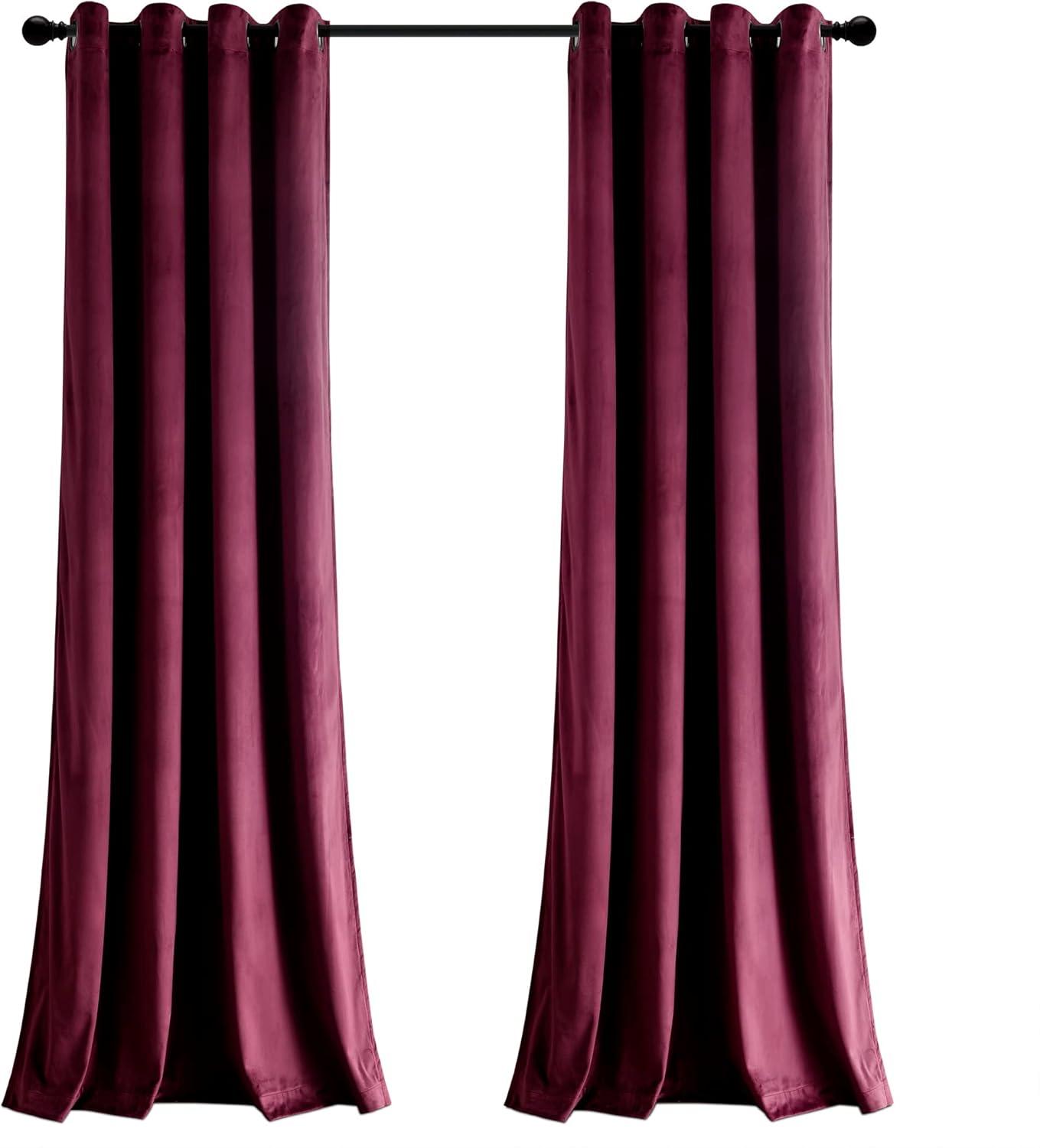 Prima Velvet Solid Blackout Polyester Curtain
