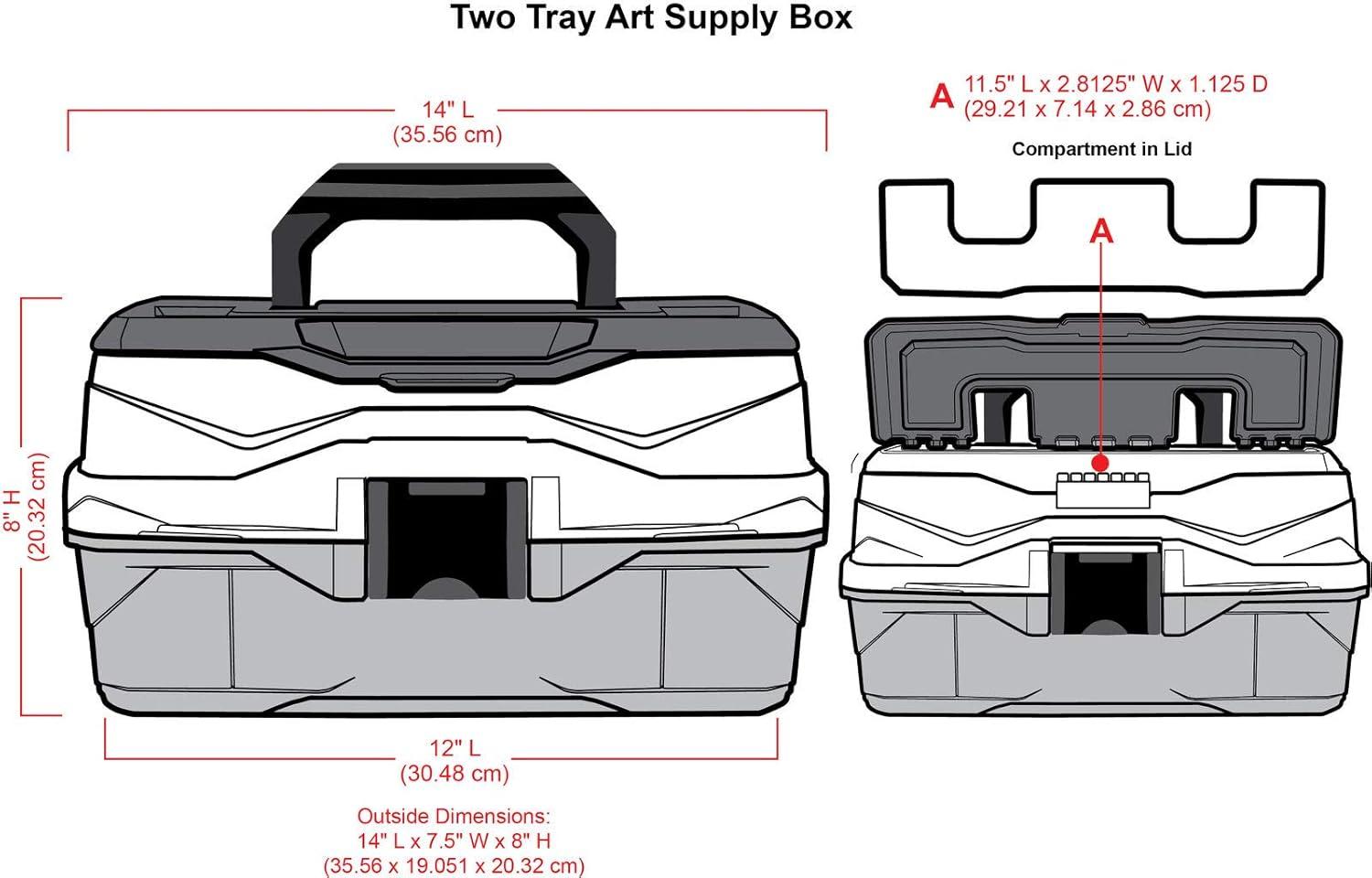 ArtBin 2-Tray Sketch Box, Black