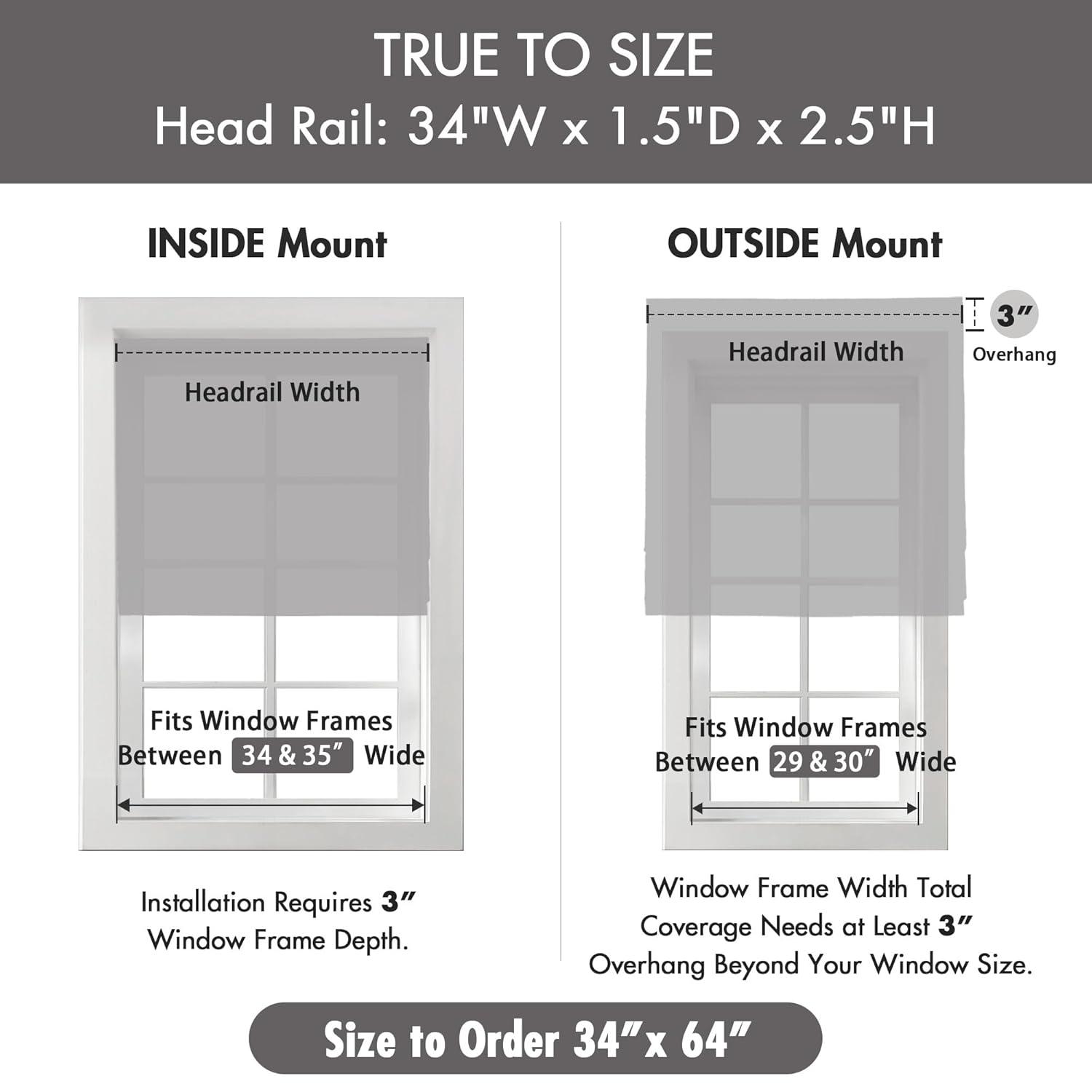 Madison Park Galen Basketweave Cordless Room Darkening Single Roman Shade