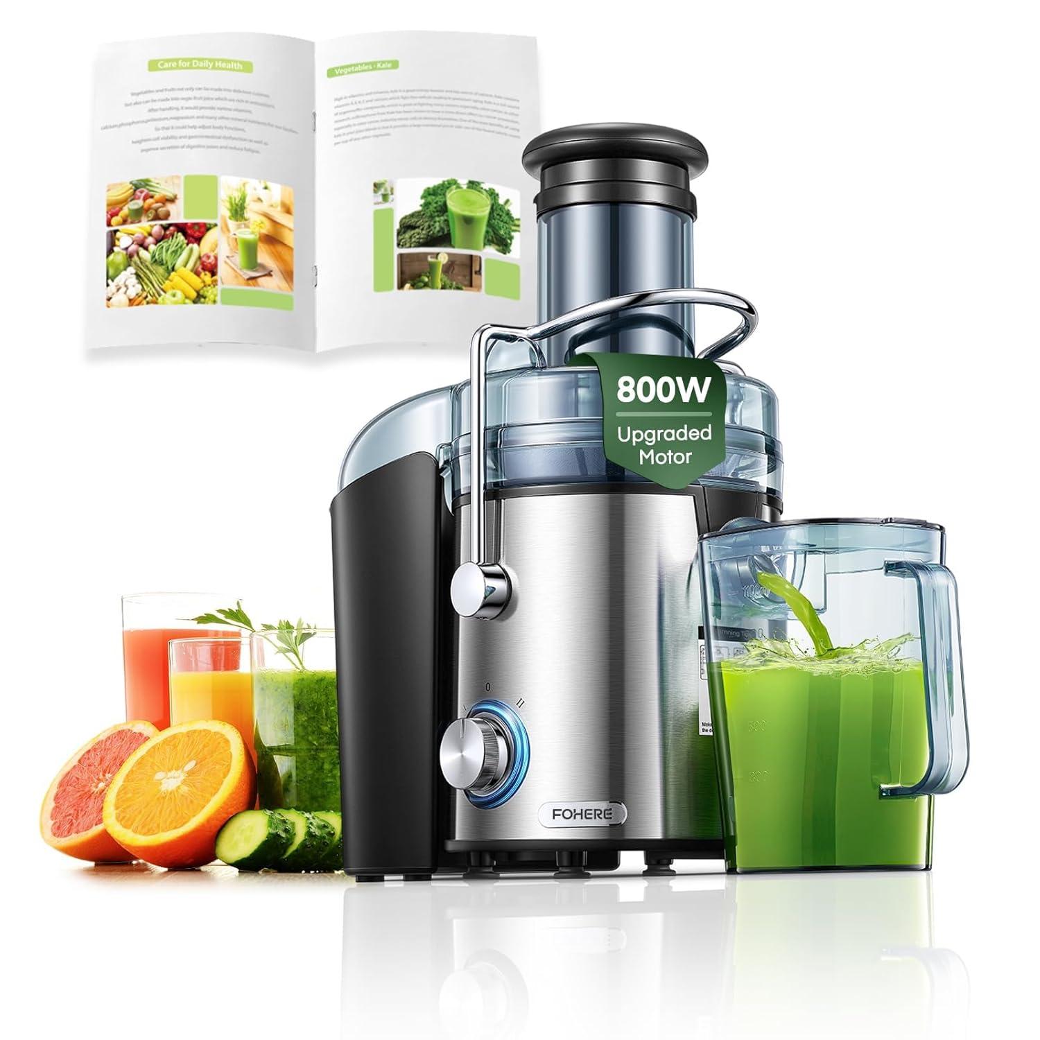 Juicer Machine 1000W,  Juice Extractor,  3" Feed Chute for Whole Fruit Vegetable, Easy to Clean