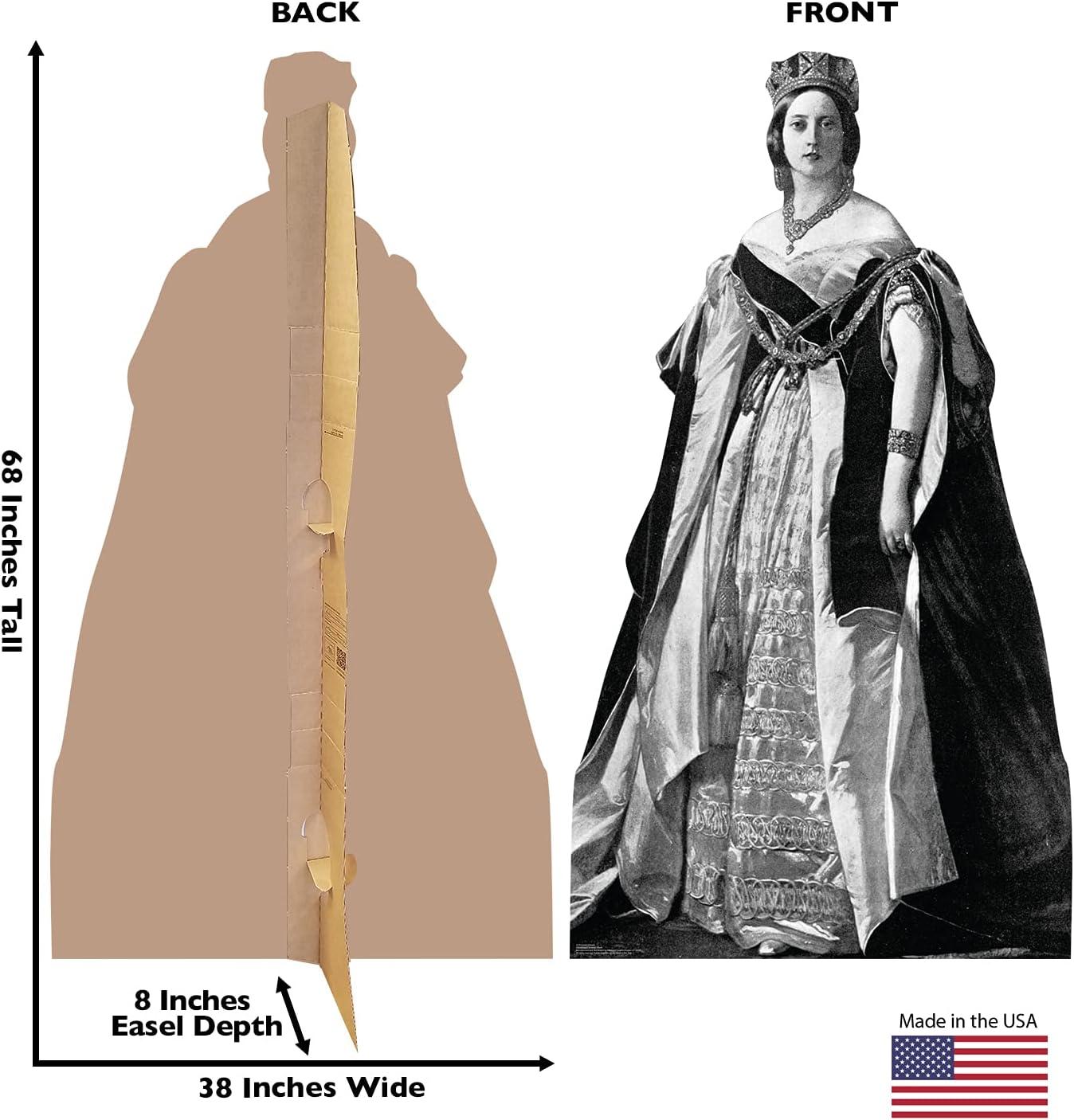 68 x 38 Inch Queen Victoria Cardboard Cutout Standee