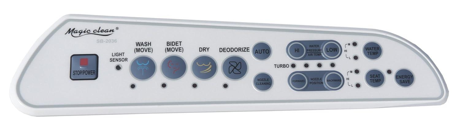 Sunpentown SB-2036S Magic Clean Bidet with Dryer - Round