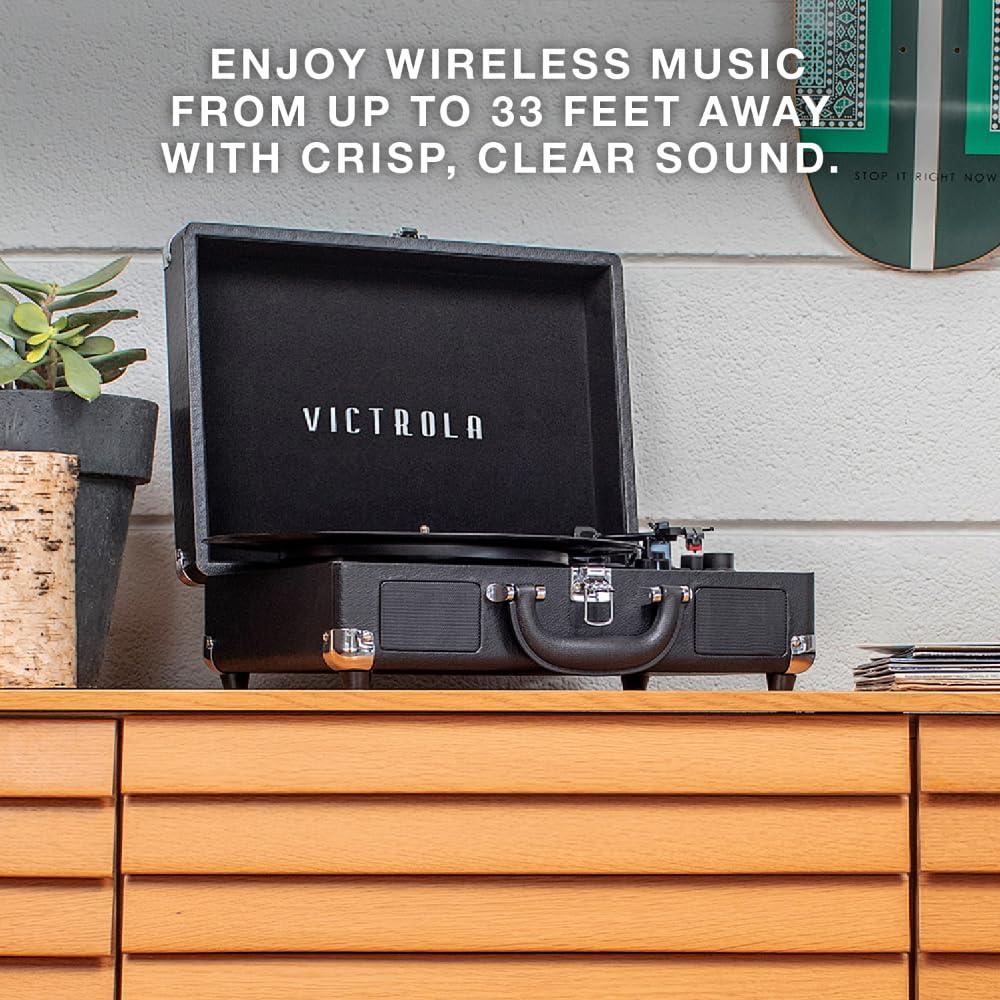 Victrola 3 - Speed Turntable Decorative Record Player with Bluetooth