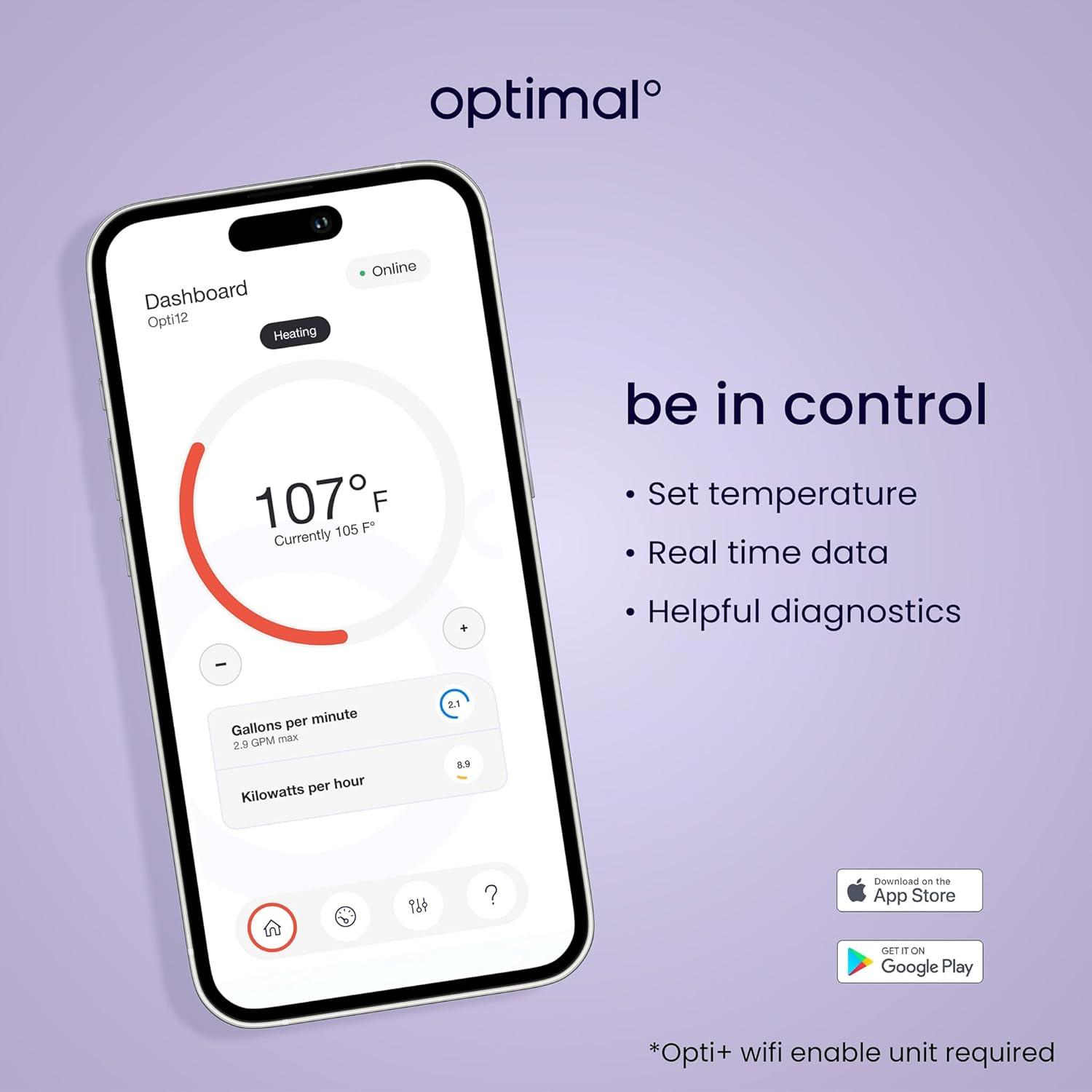 208/220/240-Volt 27 Kw 4.5 GPM Wi-Fi Enabled Smart Electric Tankless Water Heater