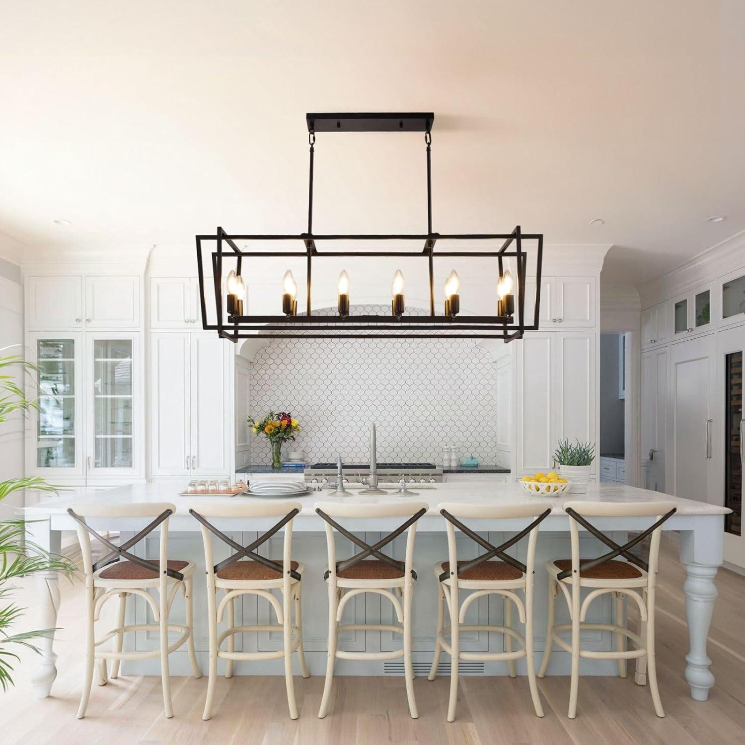 12 - Light Kitchen Island Linear Pendant