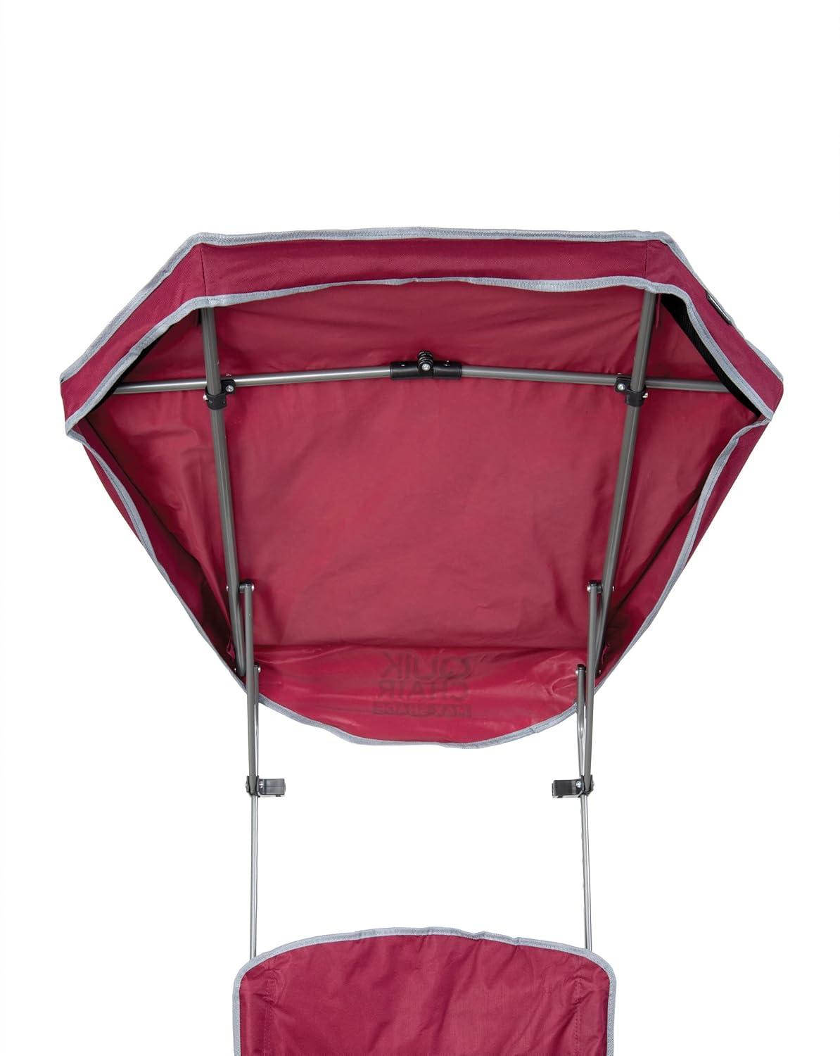 Quik Shade Max Shade High and Wide Folding Camp Tilt UV Sun Protection Canopy Chair