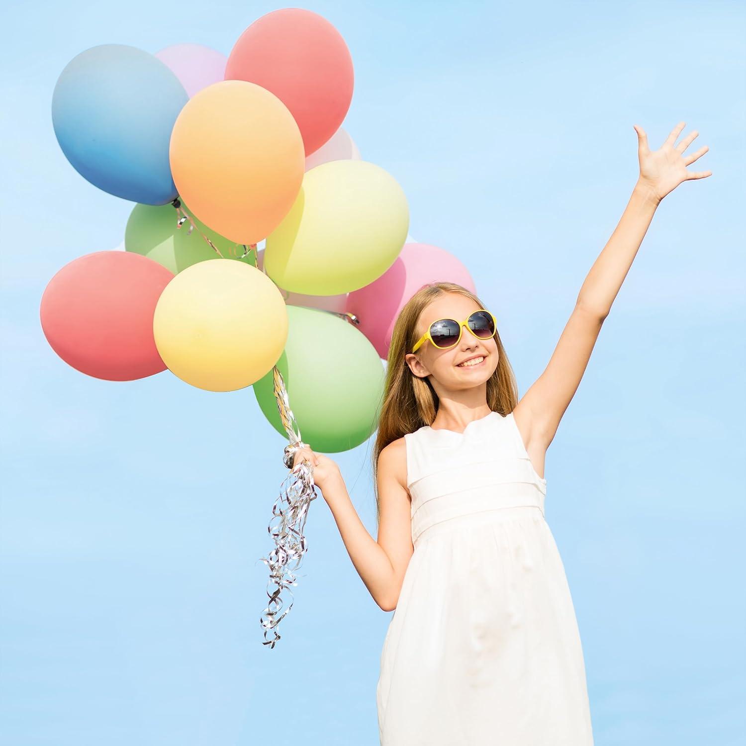 Mr. Pen- Balloons, 12 Inch, 54 Pack, Assorted Colors, Party Balloons, Rainbow Balloons, Latex Balloons, Balloons for Birthday Party