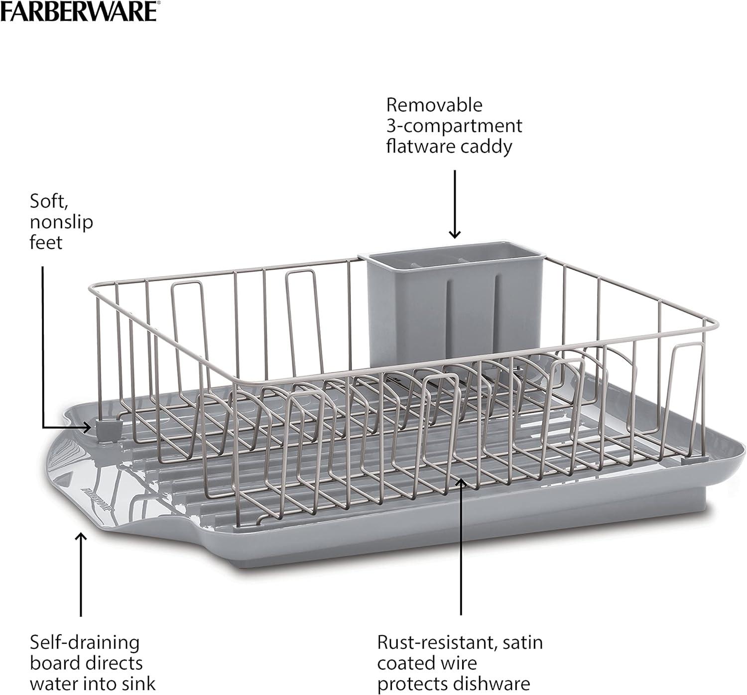 Farberware Farberware 3-Piece Rust Resistant Dish Rack