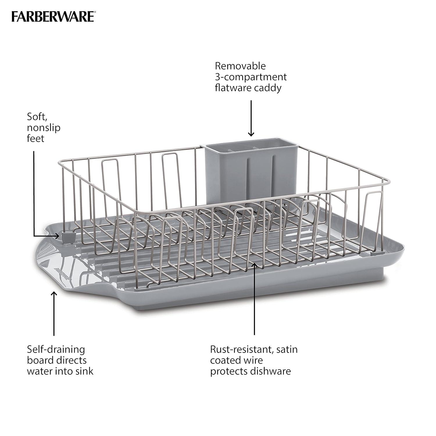Farberware Farberware 3-Piece Rust Resistant Dish Rack