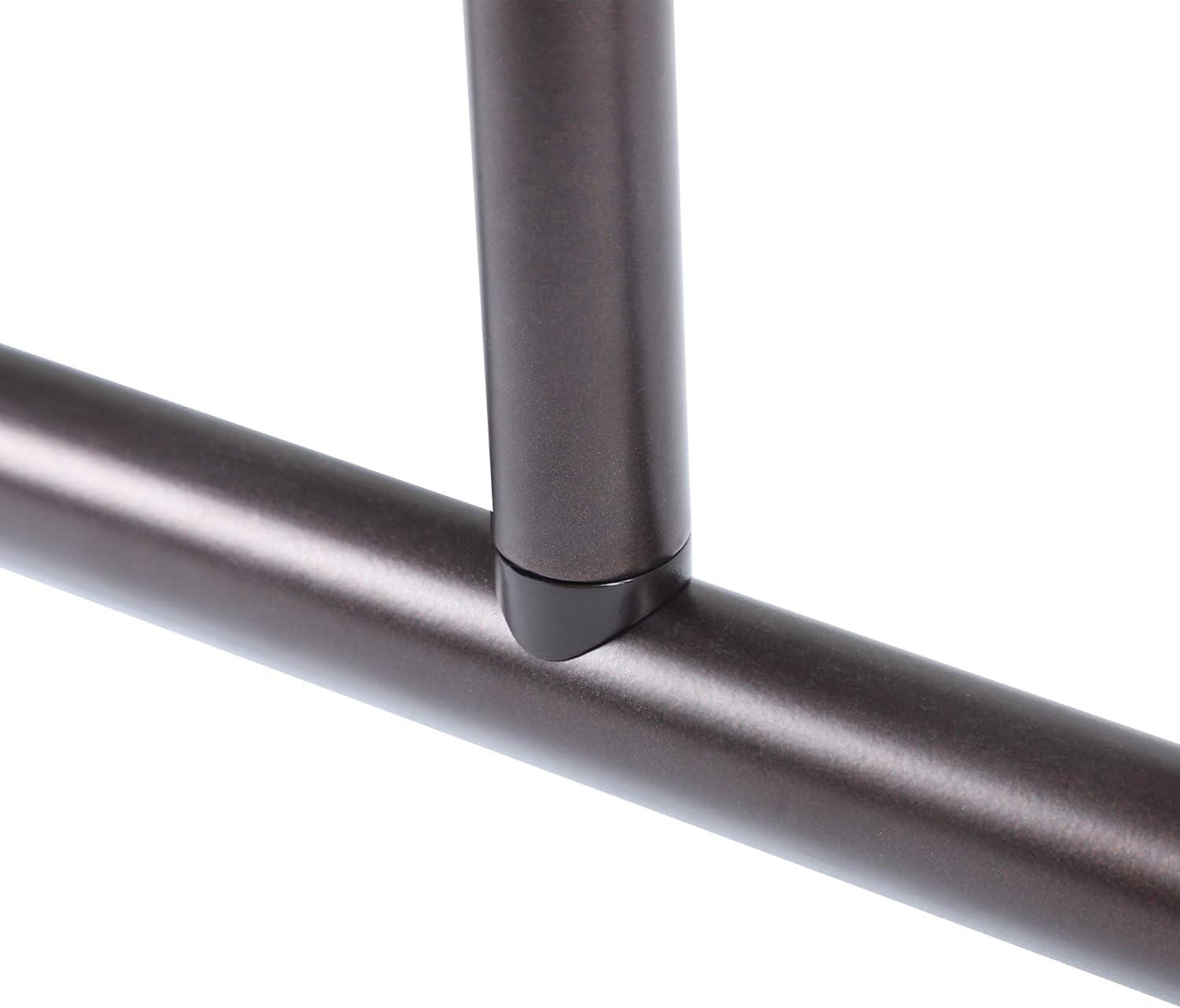 Utopia Alley Aluminum 61" D-Shape Fixed Shower Curtain Rod