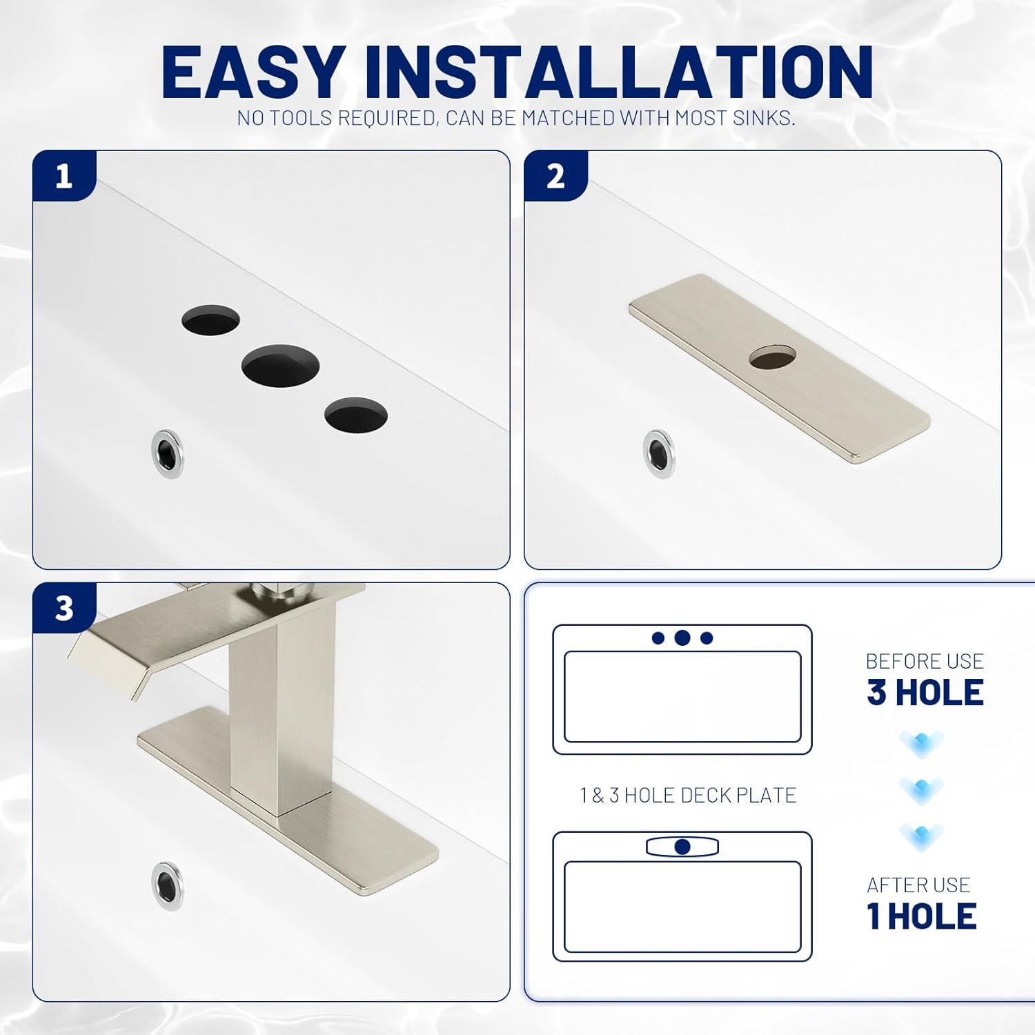 iVIGA VCC06 iVIGA 10" Sink Faucet Hole Cover Deck Plate