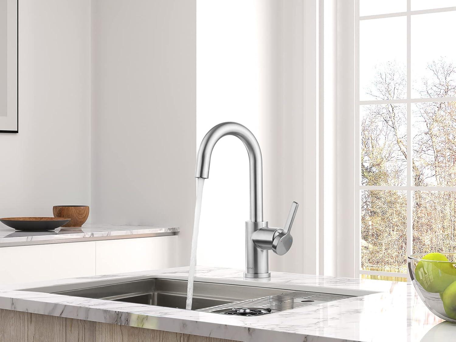 Stainless Steel Deck Mount Kitchen Bar Faucet