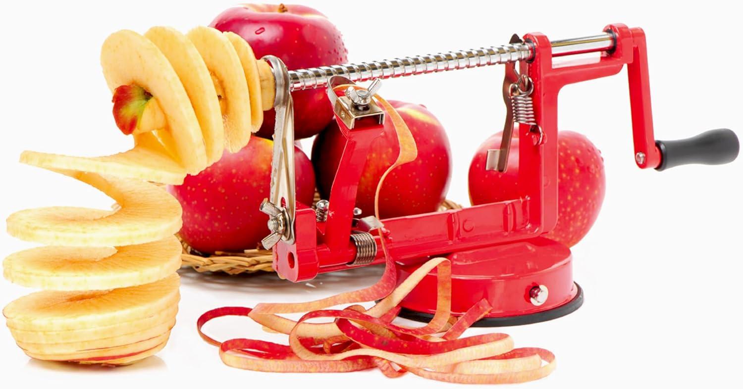 JS Gourmet - 3 in 1 Manual Apple Peeler and Corer (Peel, Slice and Core)