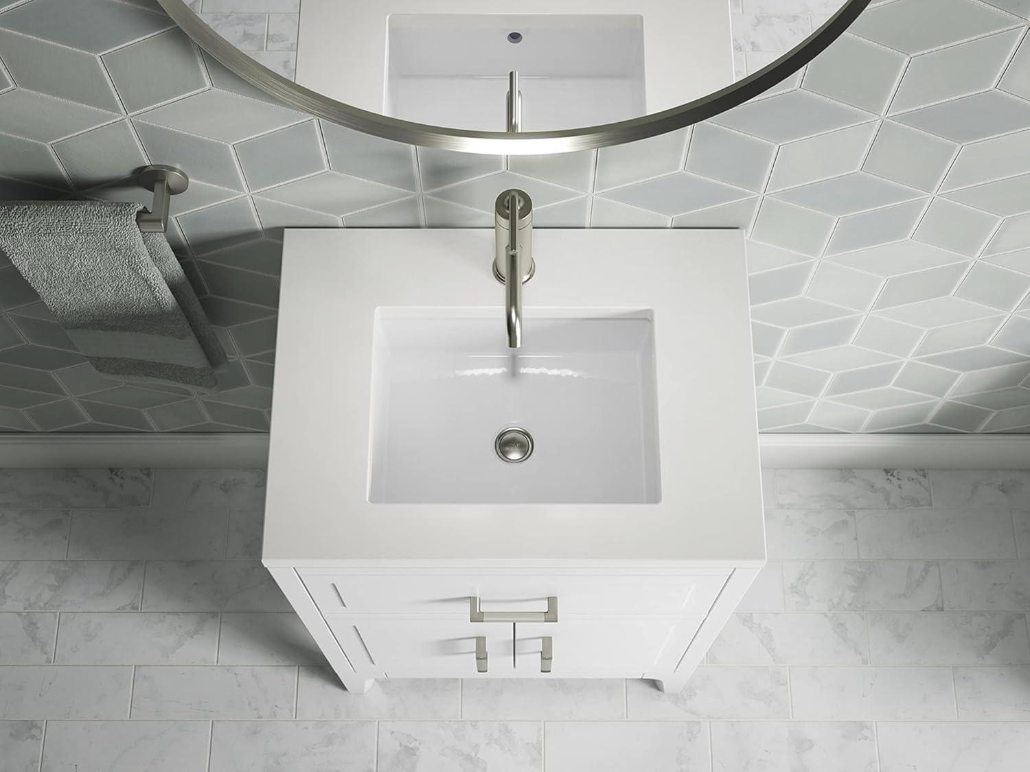 Seer 24" Freestanding Single Bathroom Vanity Cabinet with Sink and Quartz Top
