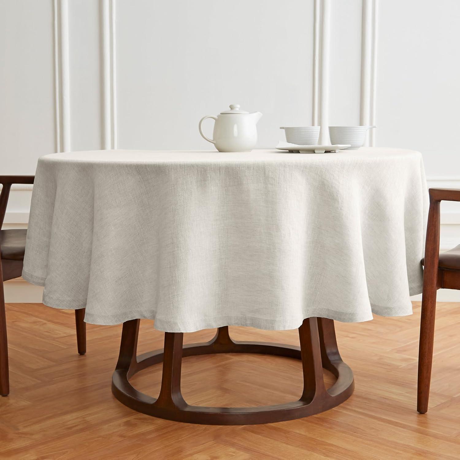 Sonoma - 100% Pure Linen Round Tablecloth (Prewashed)