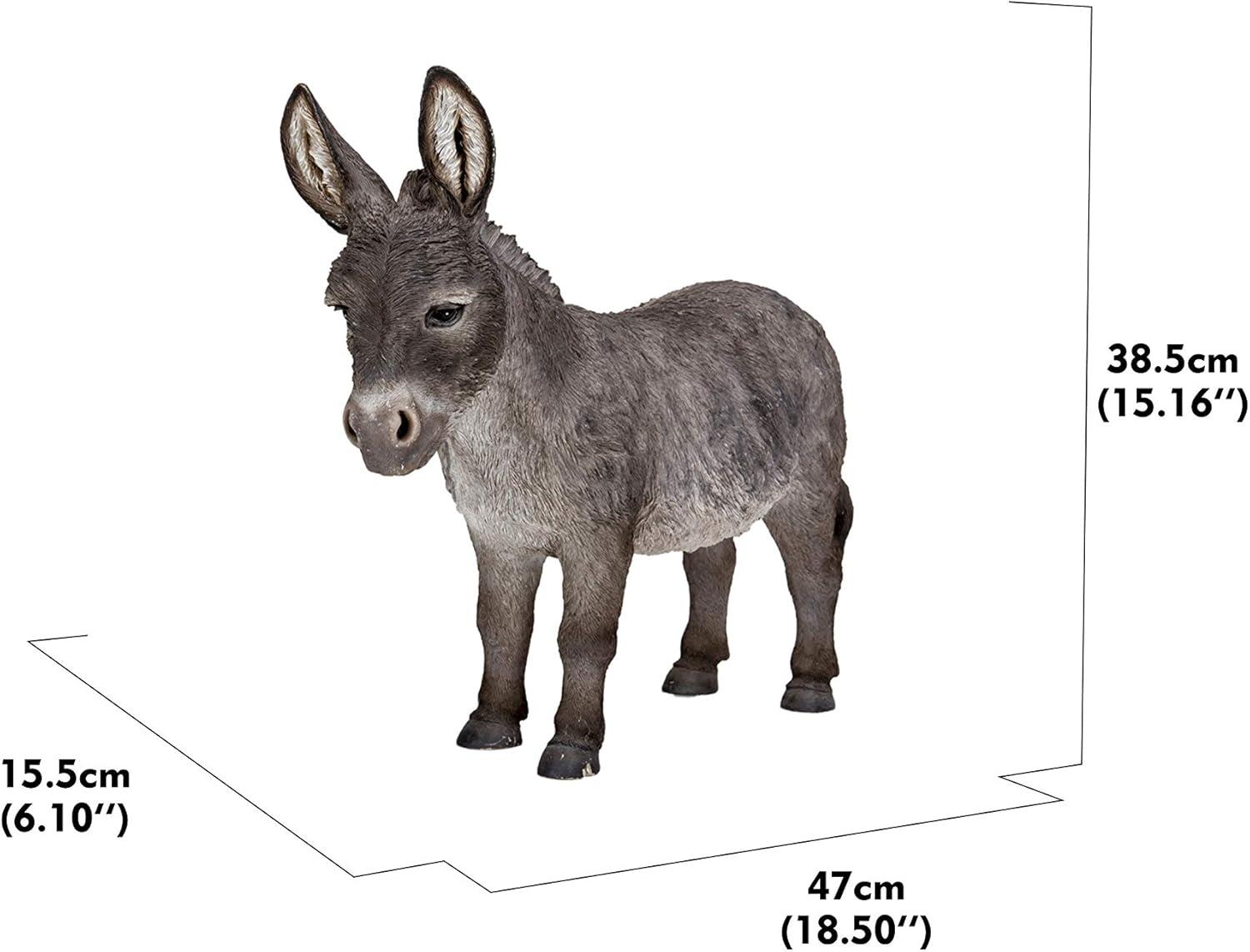 Hi-Line Gifts 18.5" Standing Donkey Outdoor Garden Statue