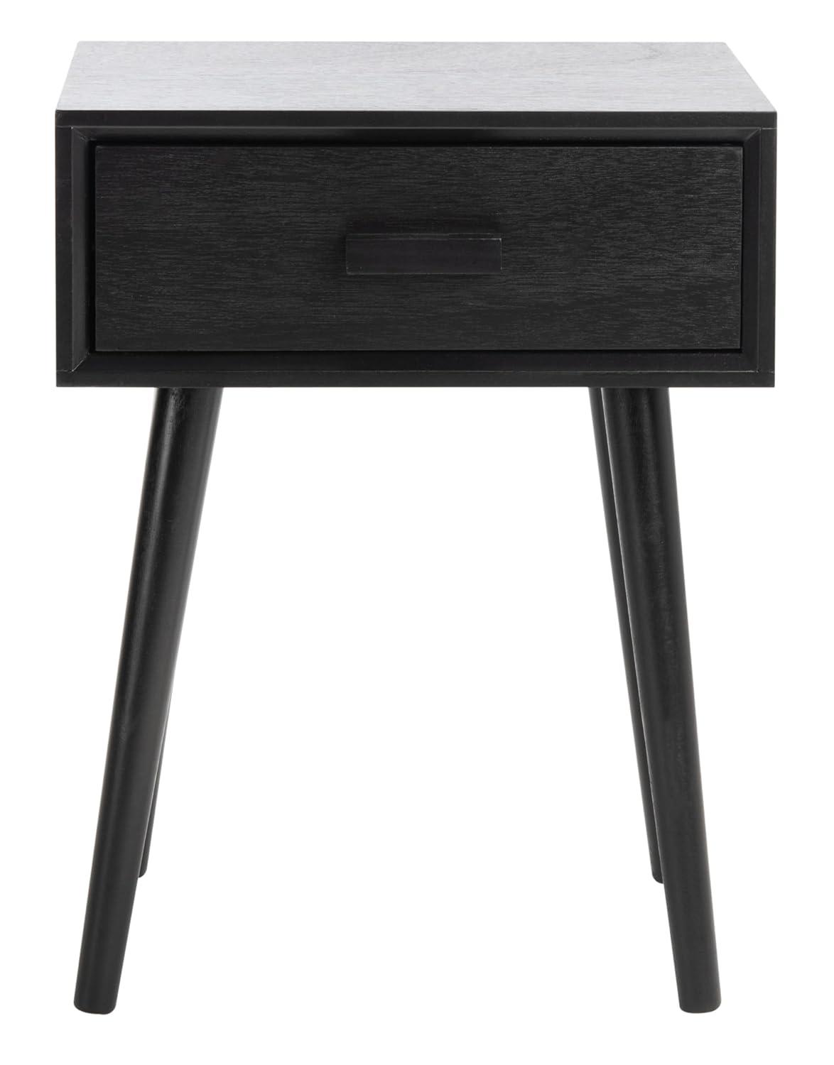 Lyle 1 Drawer Side Table - Black - Safavieh.