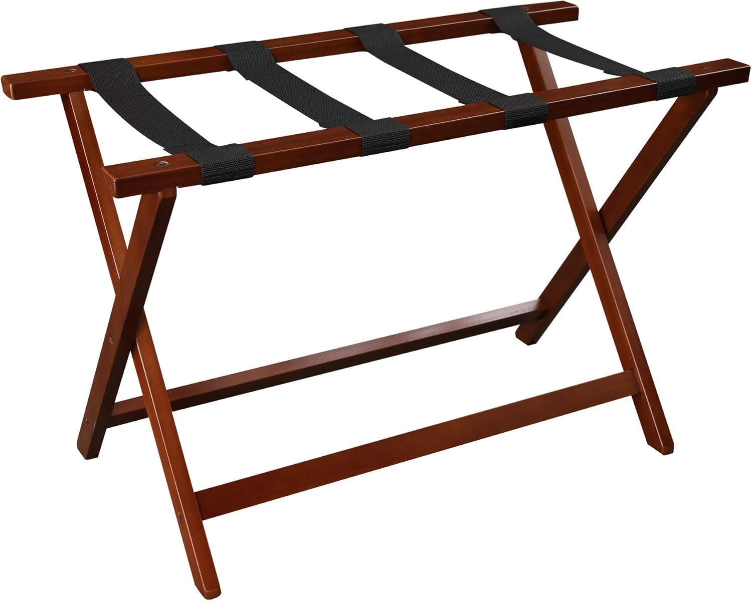 Heavy Duty 30" Extra Wide Luggage Rack - Walnut