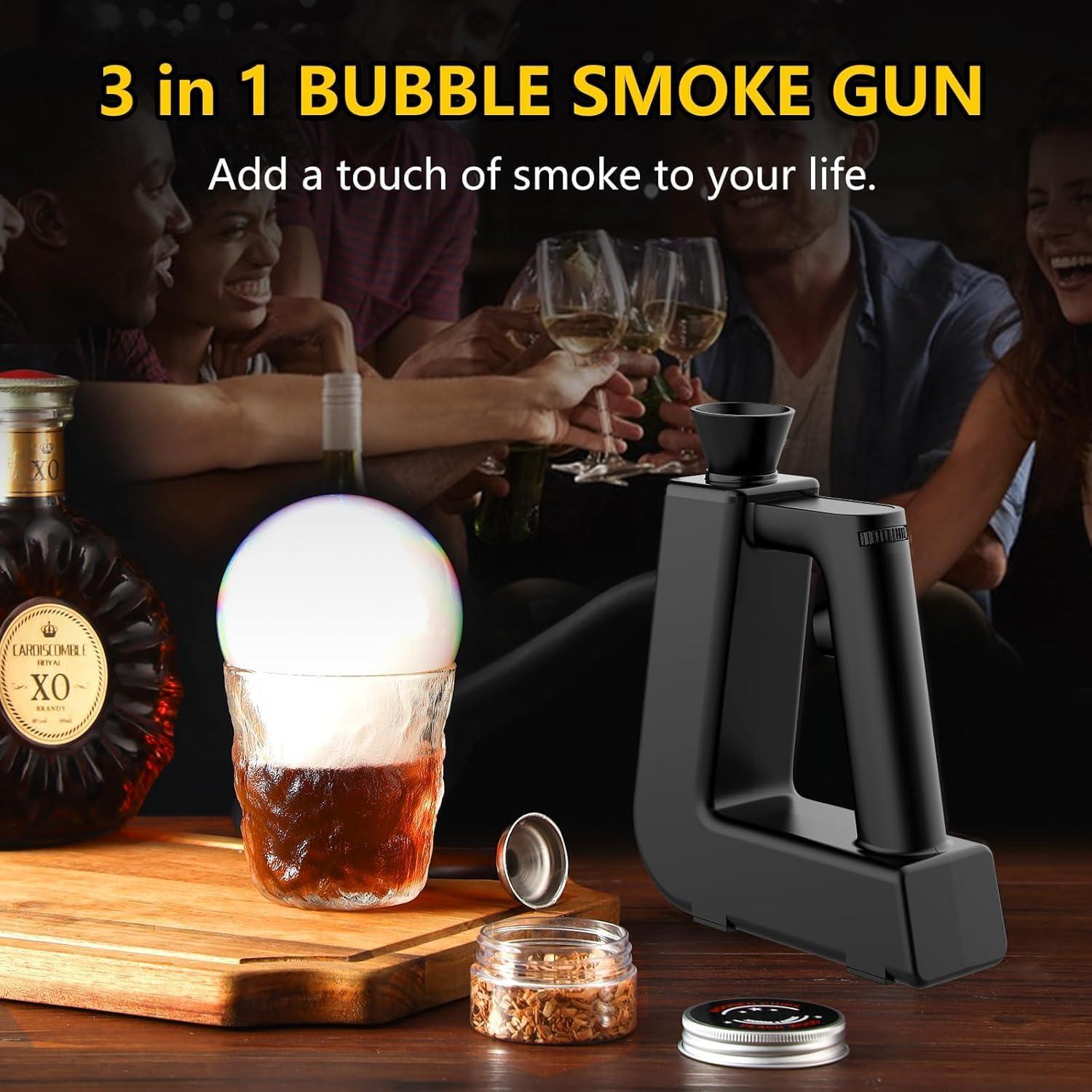 Black Electric Handheld Cocktail Smoker Kit with Wood Chips