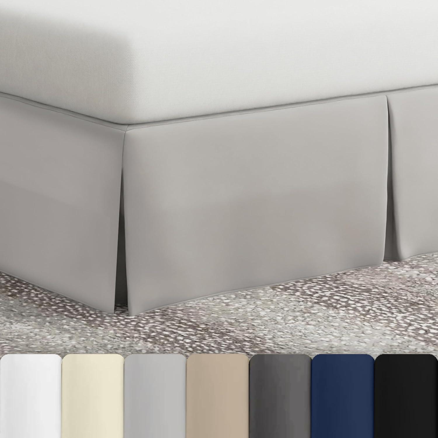 Fresh Ideas Pleated Wrinkle Resistant Wrap Around Bed Skirt