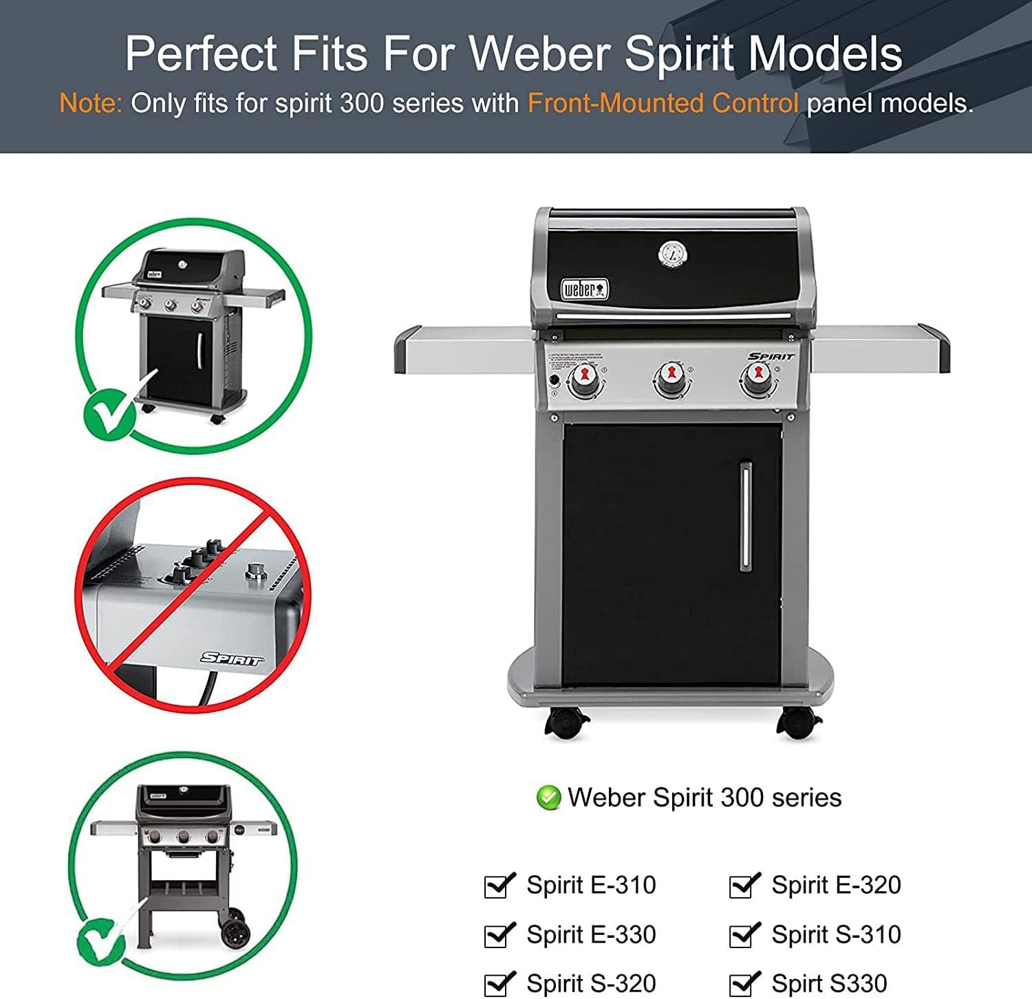 Weber Weber Replacement Flavorizer Bars, 17.5", For Genesis 300 Series (front-mounted Control Panel), Porcelain-enameled Steel (Set of 5)