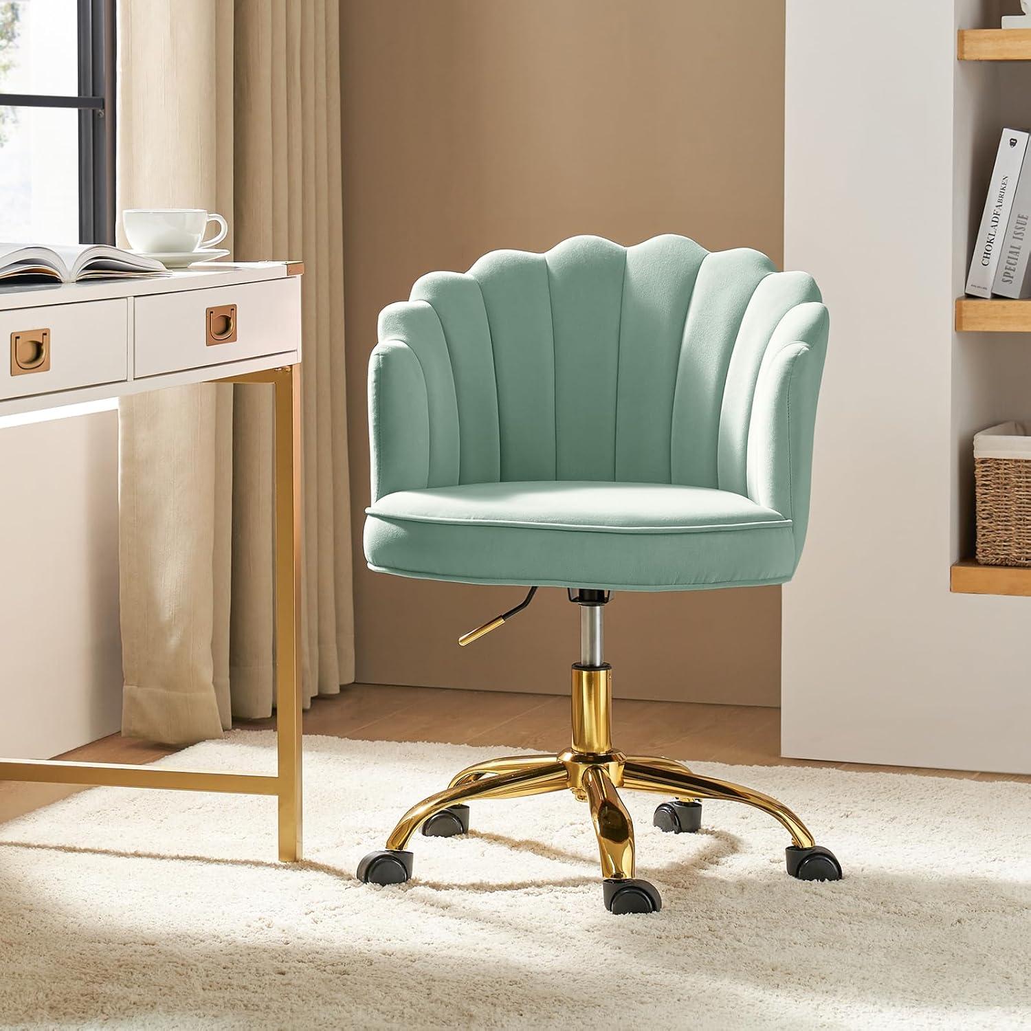 Belanda 23'' W Modern VelvetTask Chair with Tufted Back