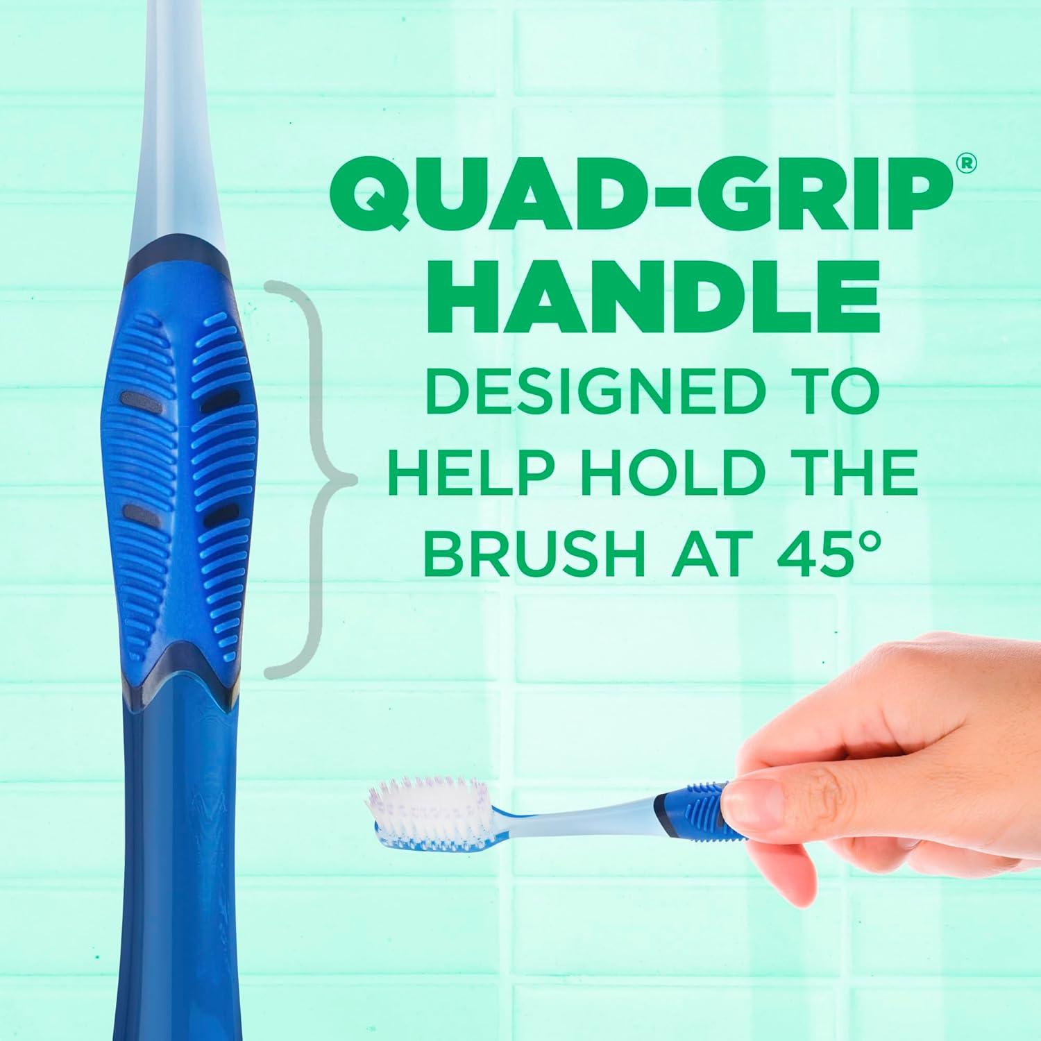 GUM Technique Deep Clean Toothbrush - Full Head - Soft Toothbrushes for Adults -Soft, Ultra Fine Tapered Bristles, Recommended by Dental Professionals, 2 Count