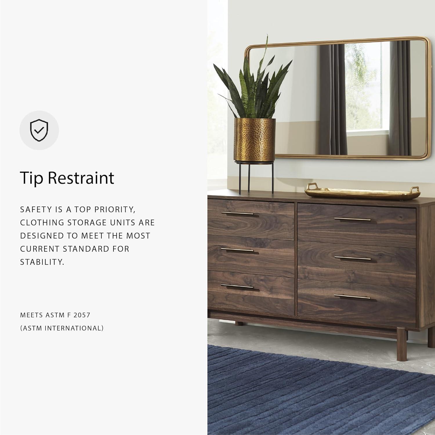 Millwood Pines Dudzik 59'' W 6 - Drawer Dresser