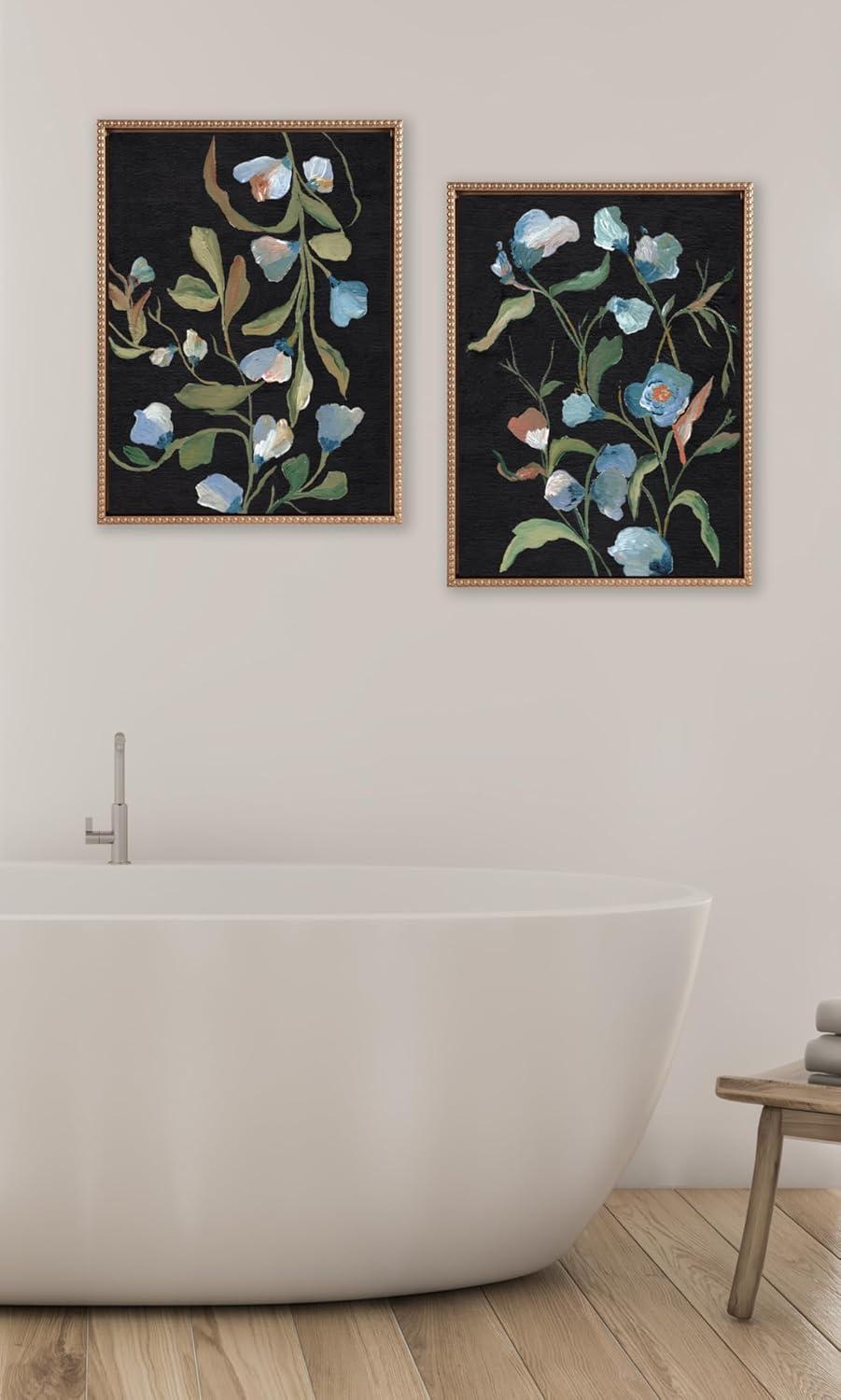 Kate & Laurel All Things Decor (Set of 2) Sylvie Foliage I and III Framed Canvas Arts by Nikita Jariwala