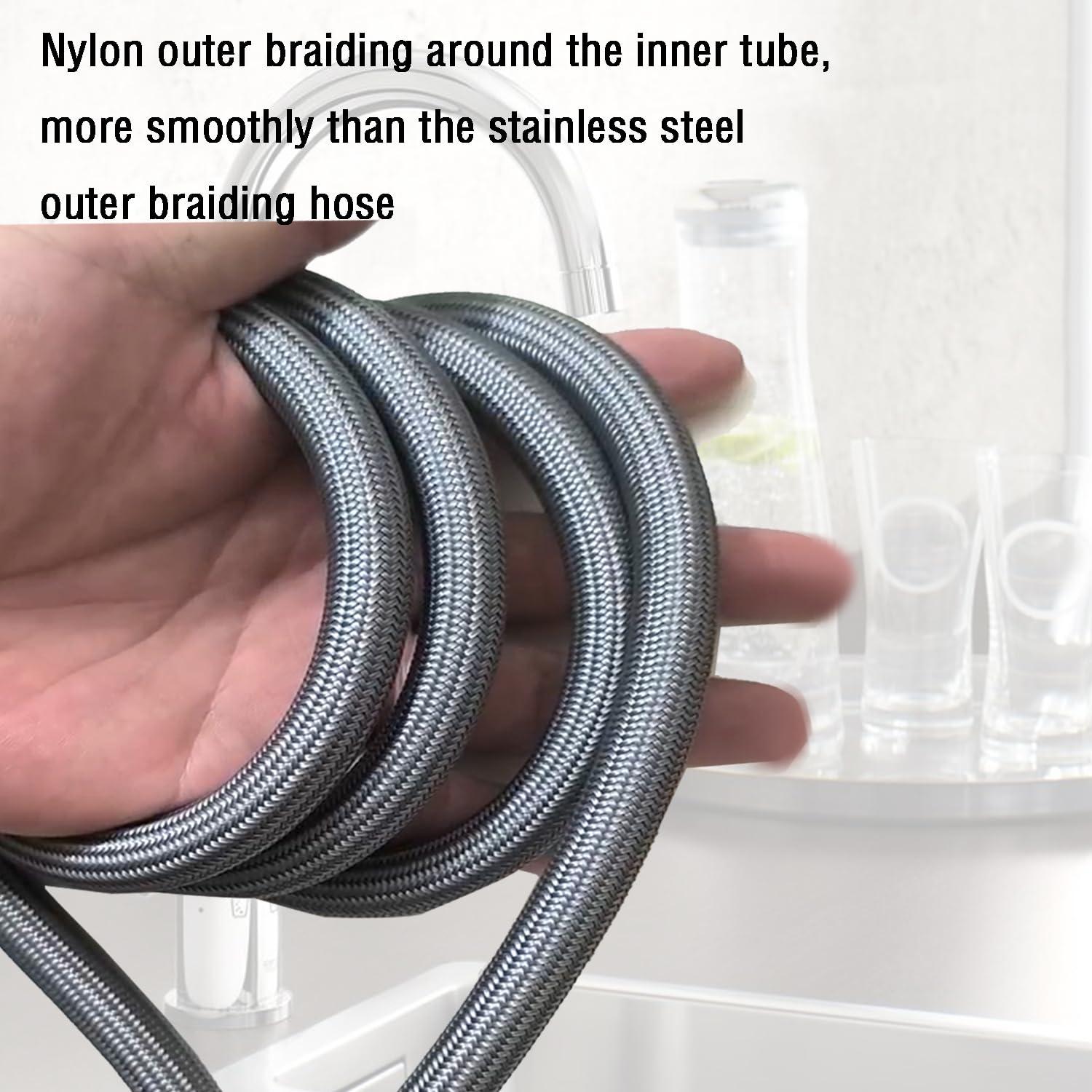 88624000 Kitchen Faucet Hose Replacement Part for Hansgrohe Pull Down Spray Hose 95507000 95506000, 59-inch Length by Awelife