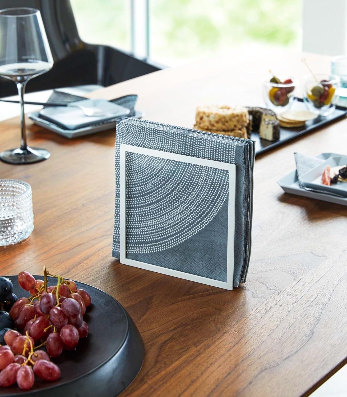 Yamazaki Home Napkin Holder - Kitchen Storage, Table Organizer, Steel