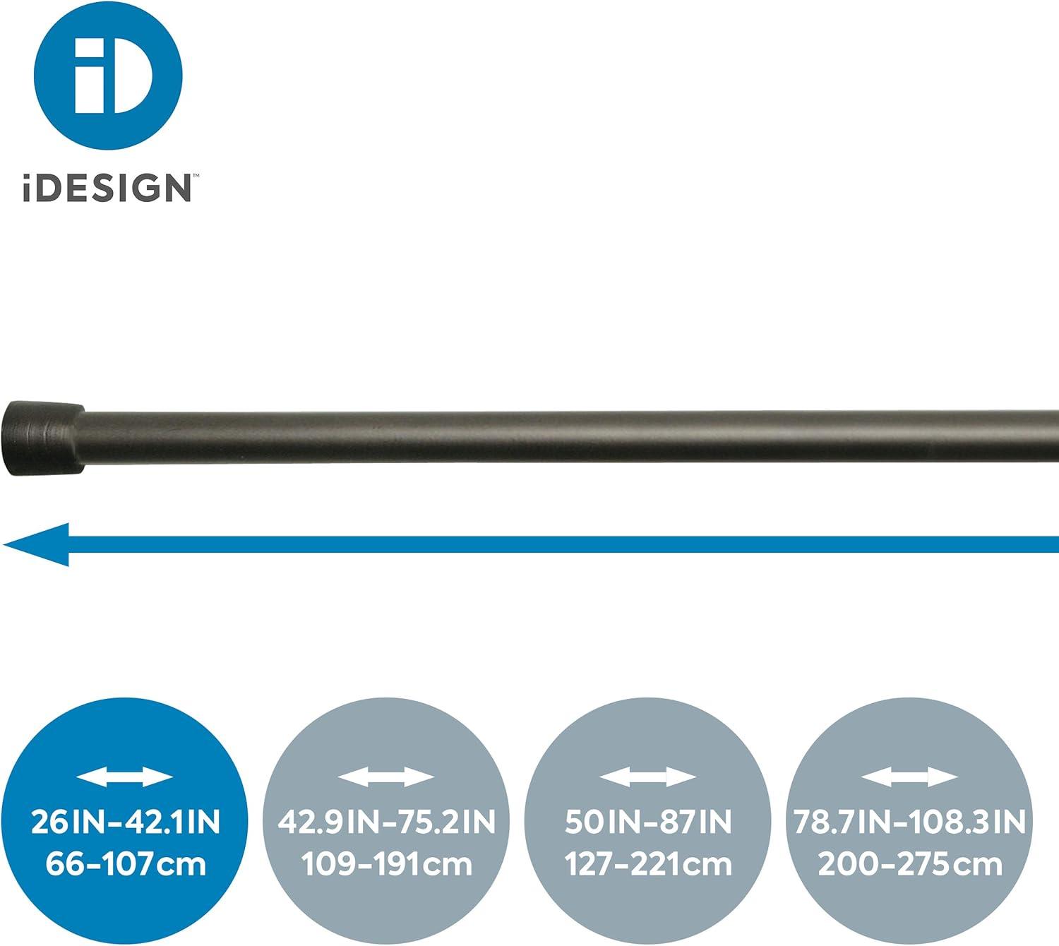 iDesign 26'' Straight Tension Shower Curtain Rod