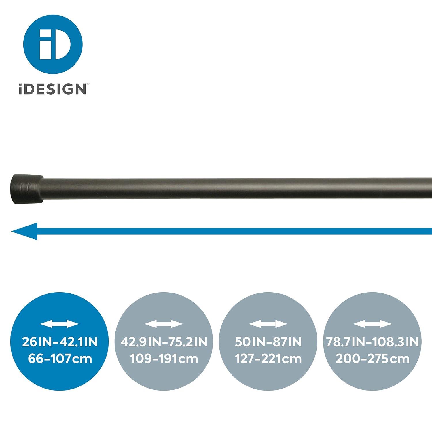 iDesign 26'' Straight Tension Shower Curtain Rod