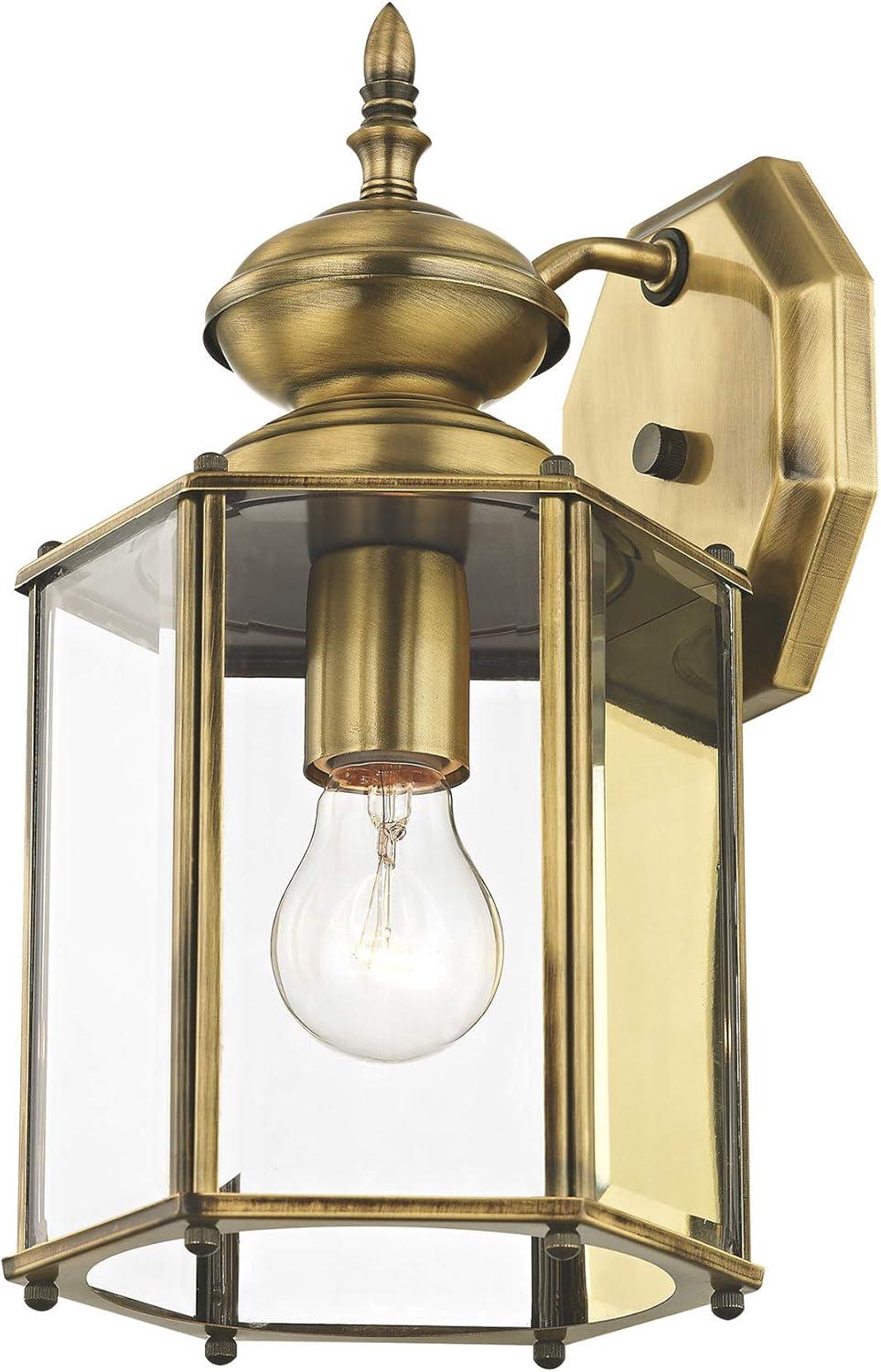 Livex Lighting Outdoor Basics 1 - Light Wall Light ,  Polished Brass