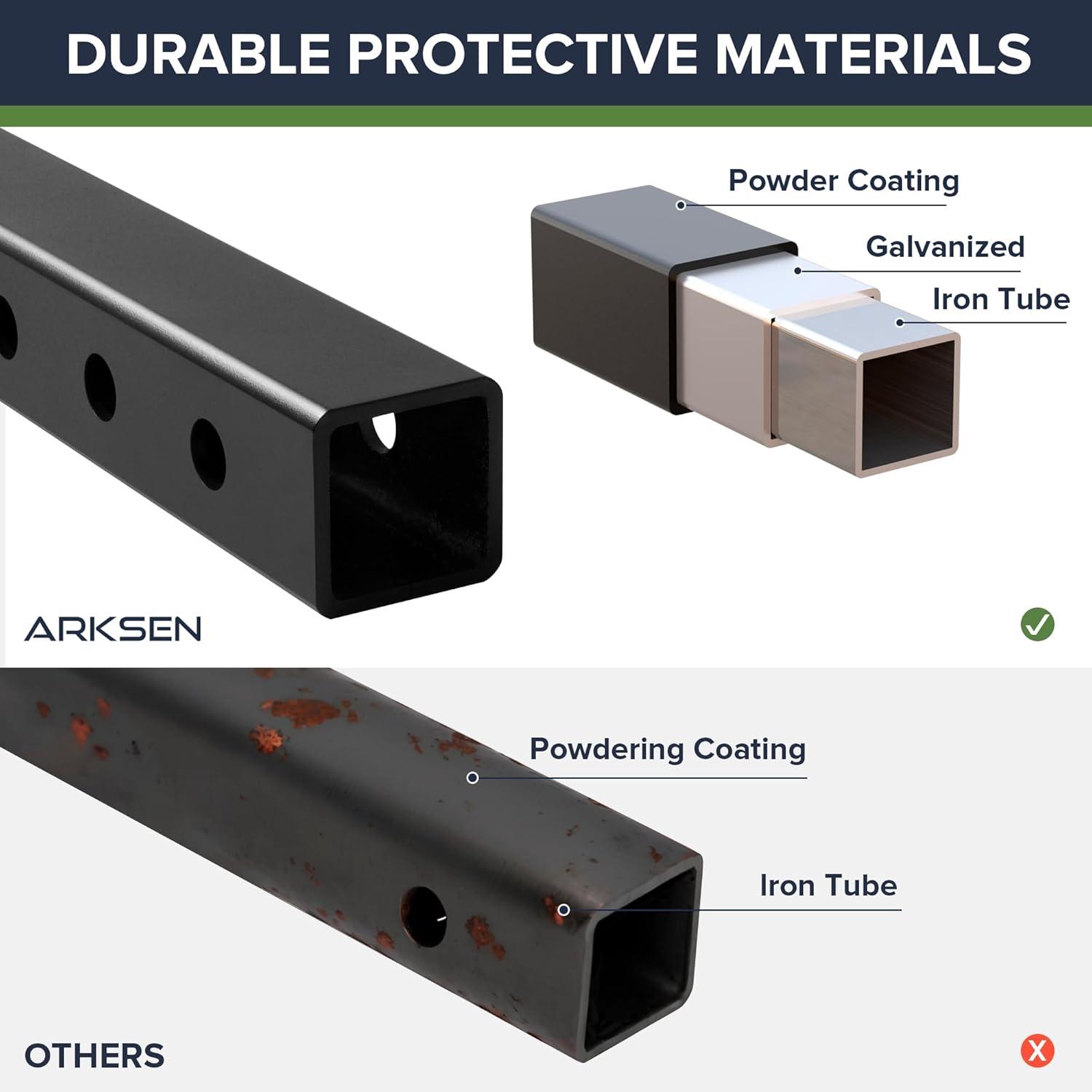Arksen Folding Cargo Carrier Luggage Basket 2" Receiver Hitch 60"