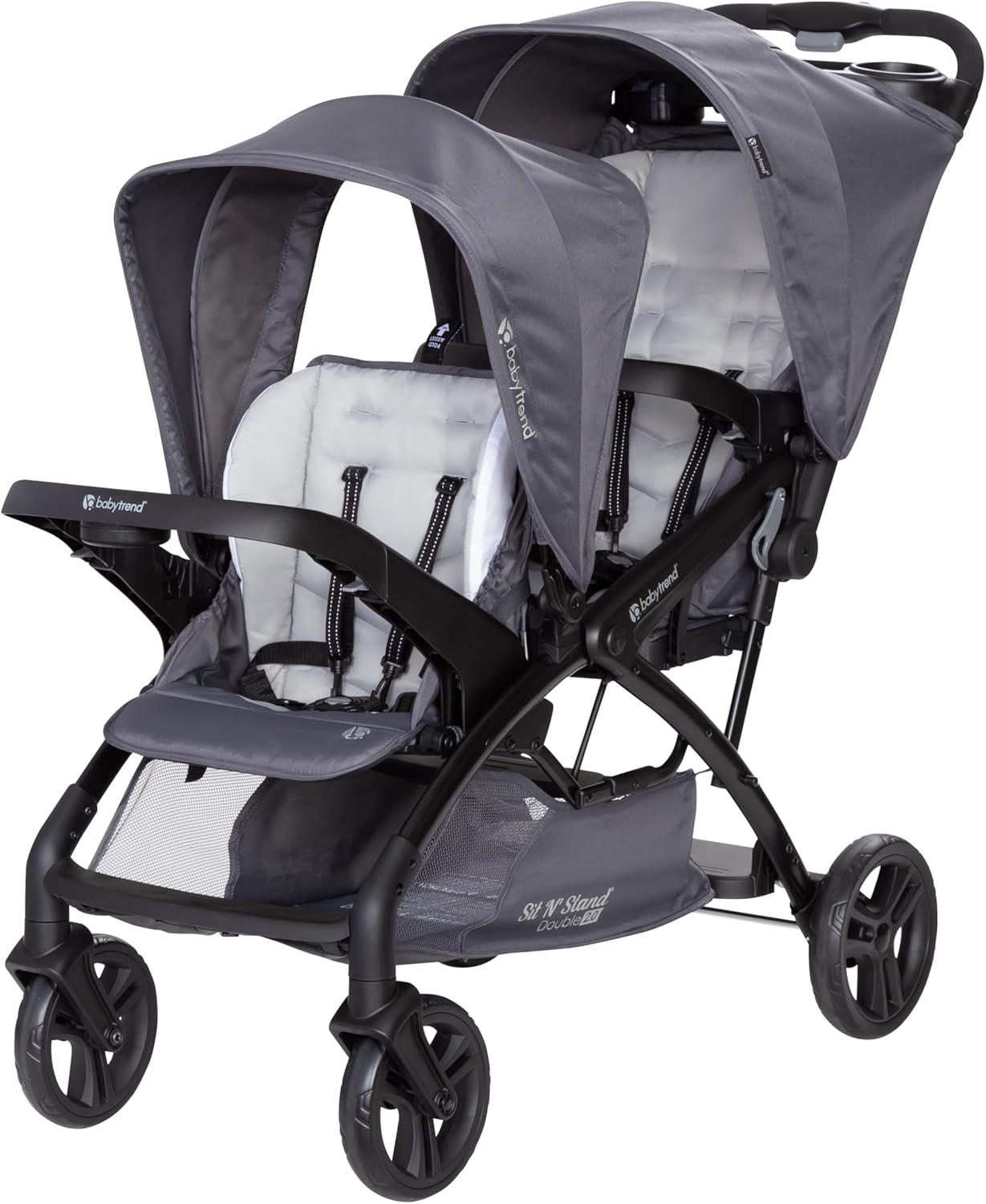 Baby Trend Sit N Stand Double 2.0 Stroller - Dash Gray