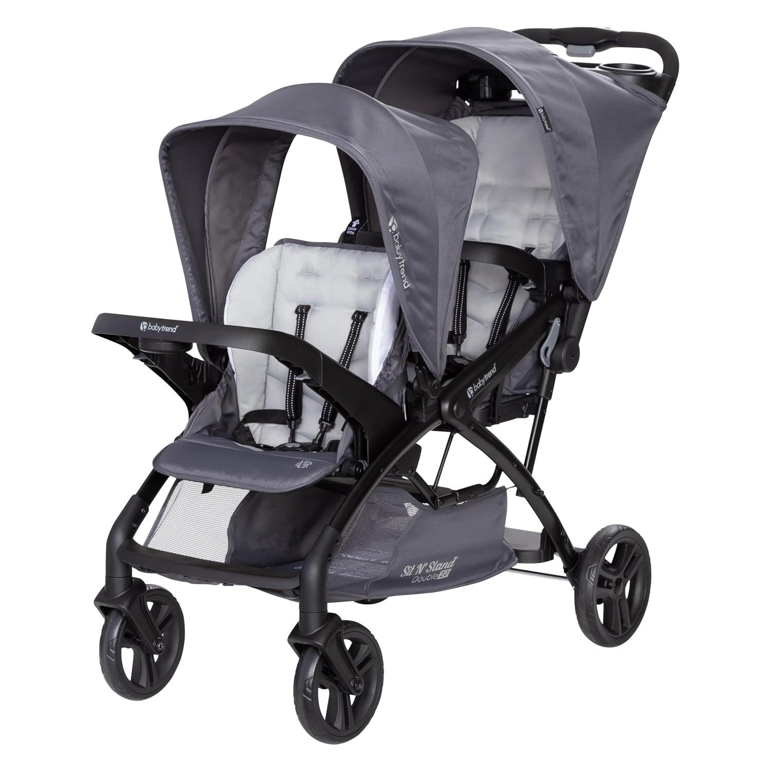 Baby Trend Sit N Stand Double 2.0 Stroller - Dash Gray